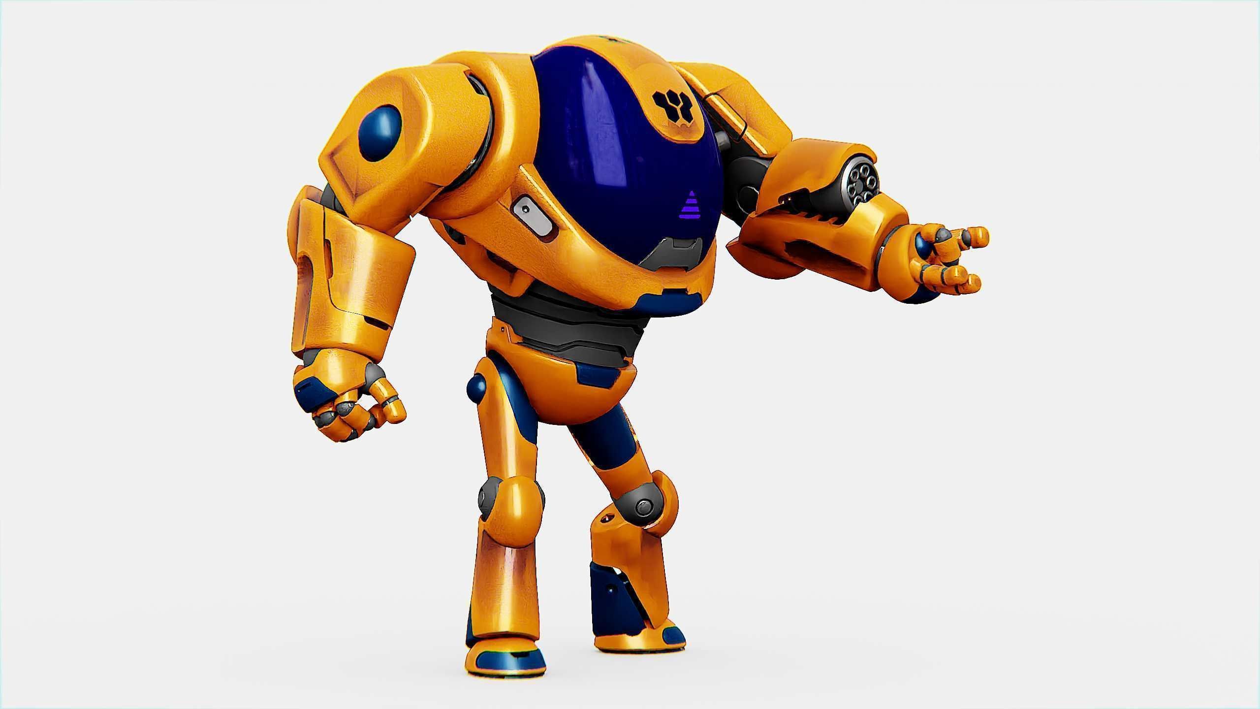 BATTLE DROID MOLLY  Rigged for Unreal Engine - Unity - MIXAMO 3D model_16