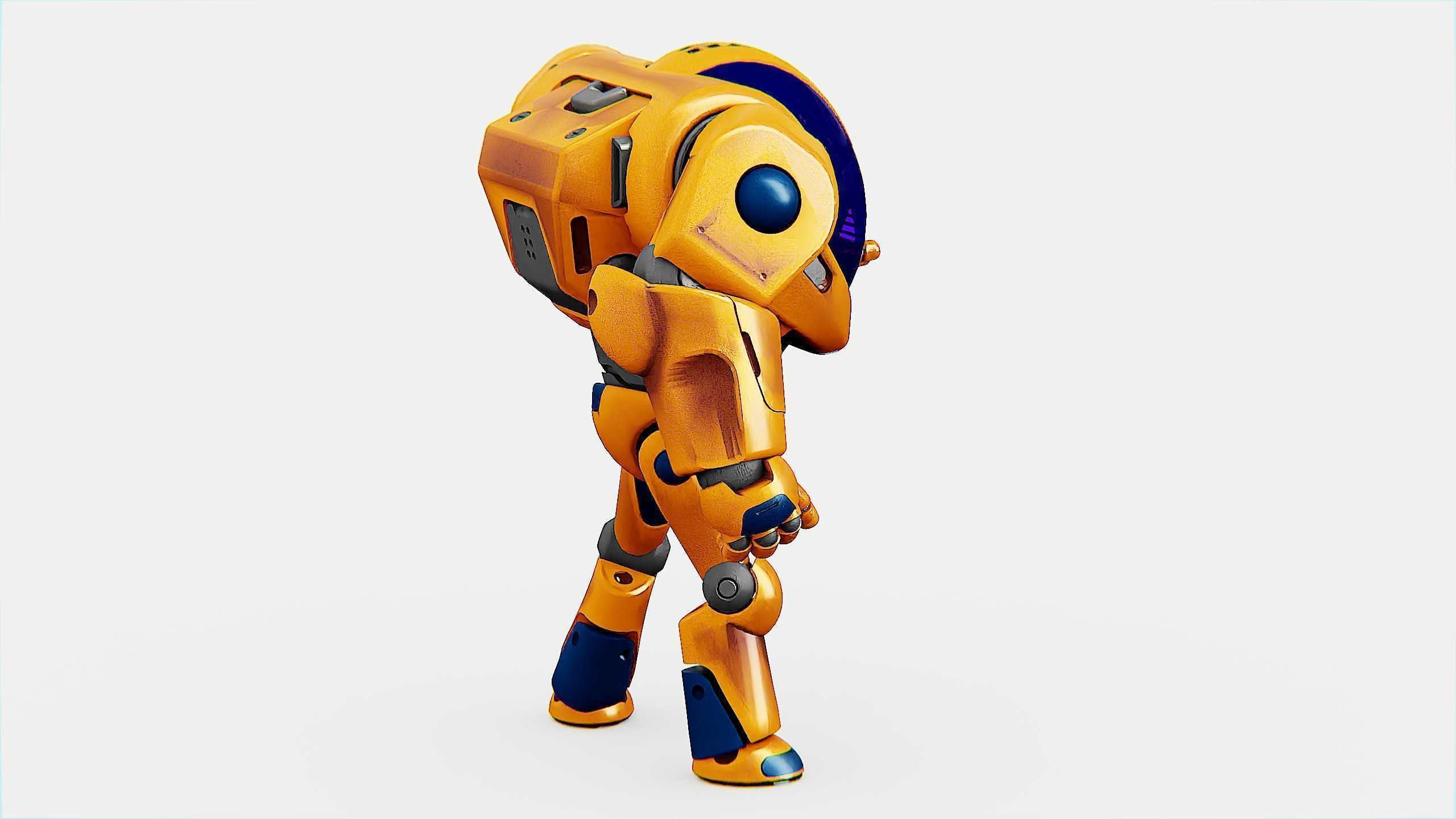 BATTLE DROID MOLLY  Rigged for Unreal Engine - Unity - MIXAMO 3D model_14