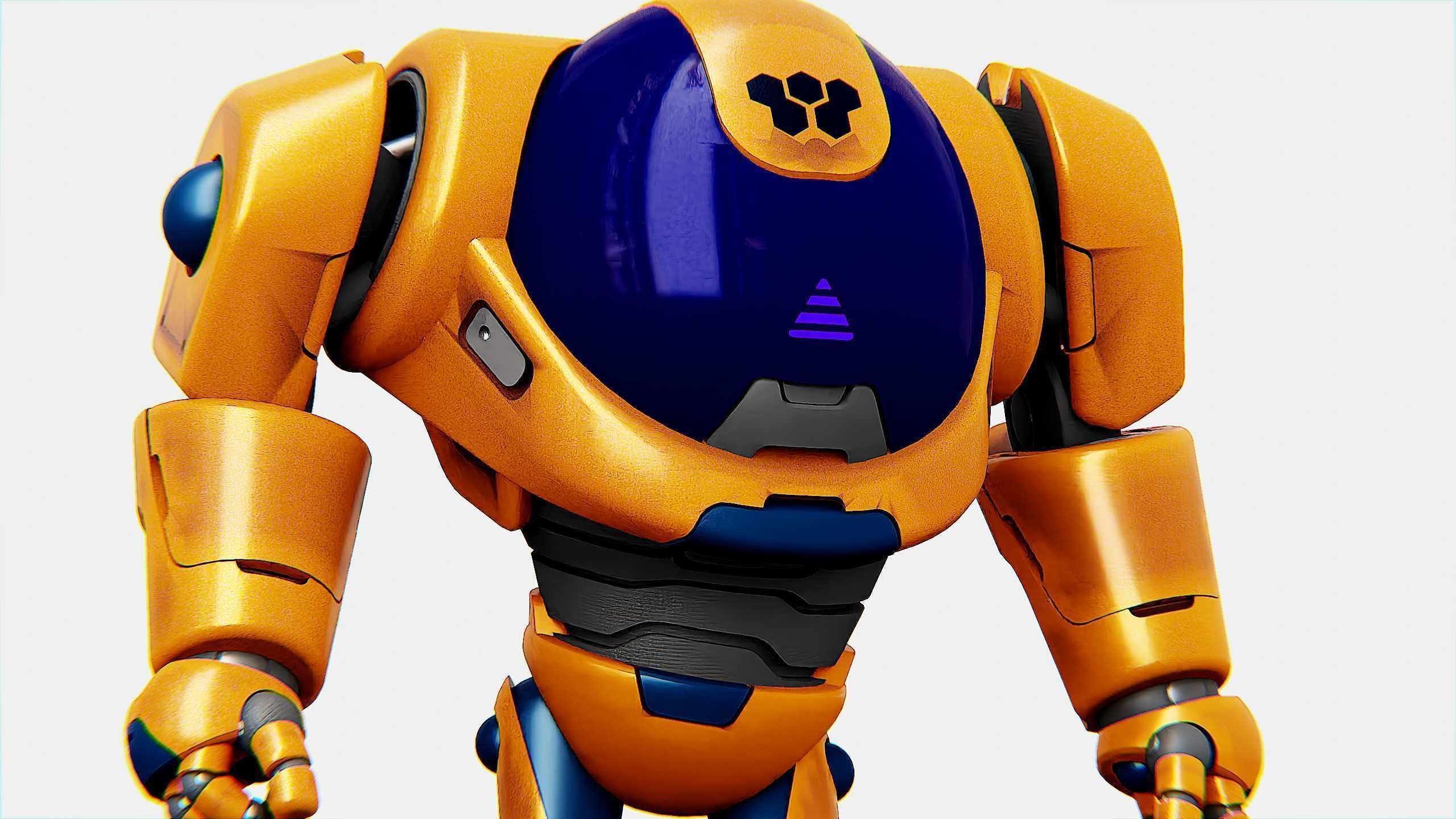 BATTLE DROID MOLLY  Rigged for Unreal Engine - Unity - MIXAMO 3D model_30