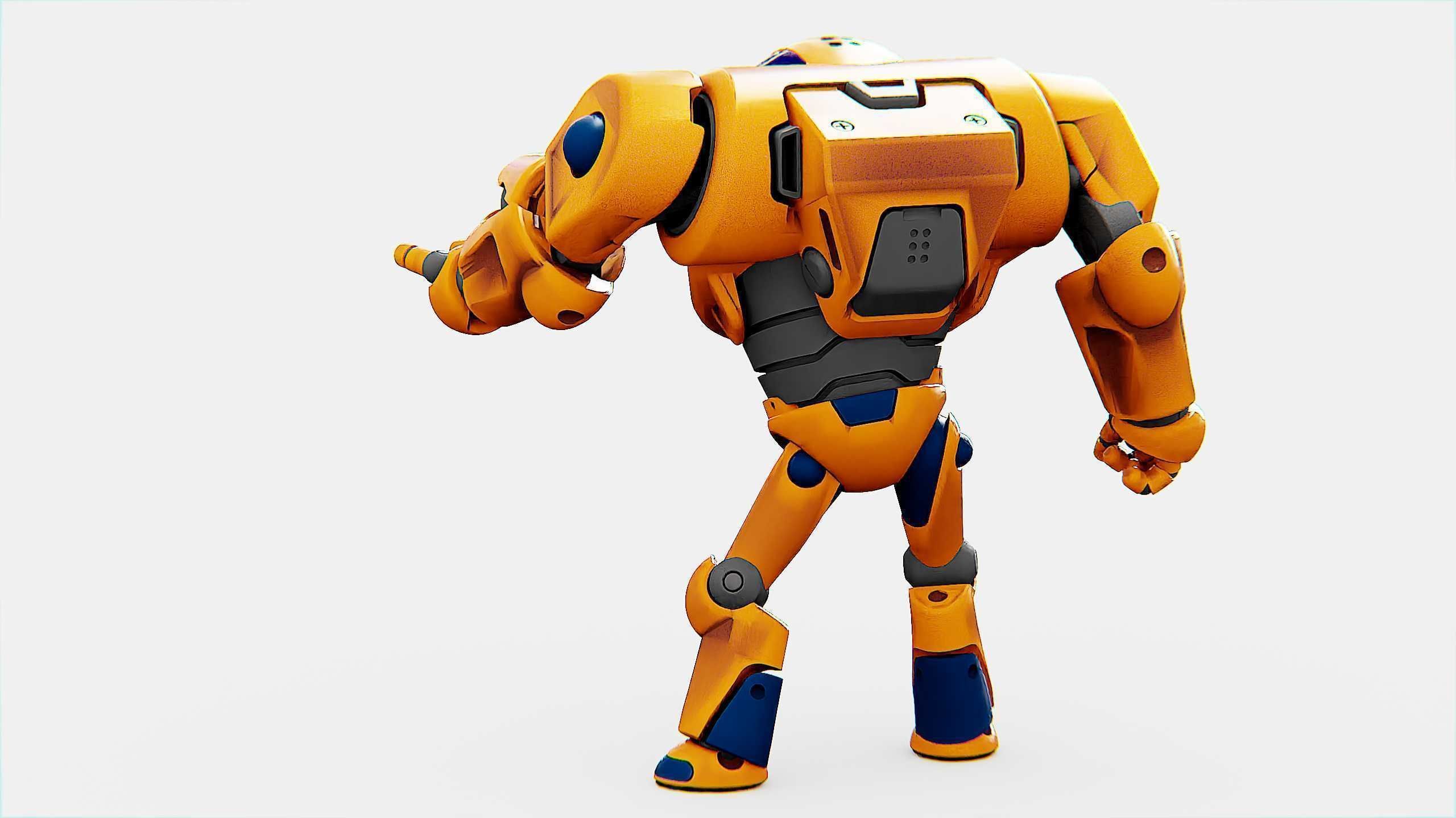 BATTLE DROID MOLLY  Rigged for Unreal Engine - Unity - MIXAMO 3D model_10