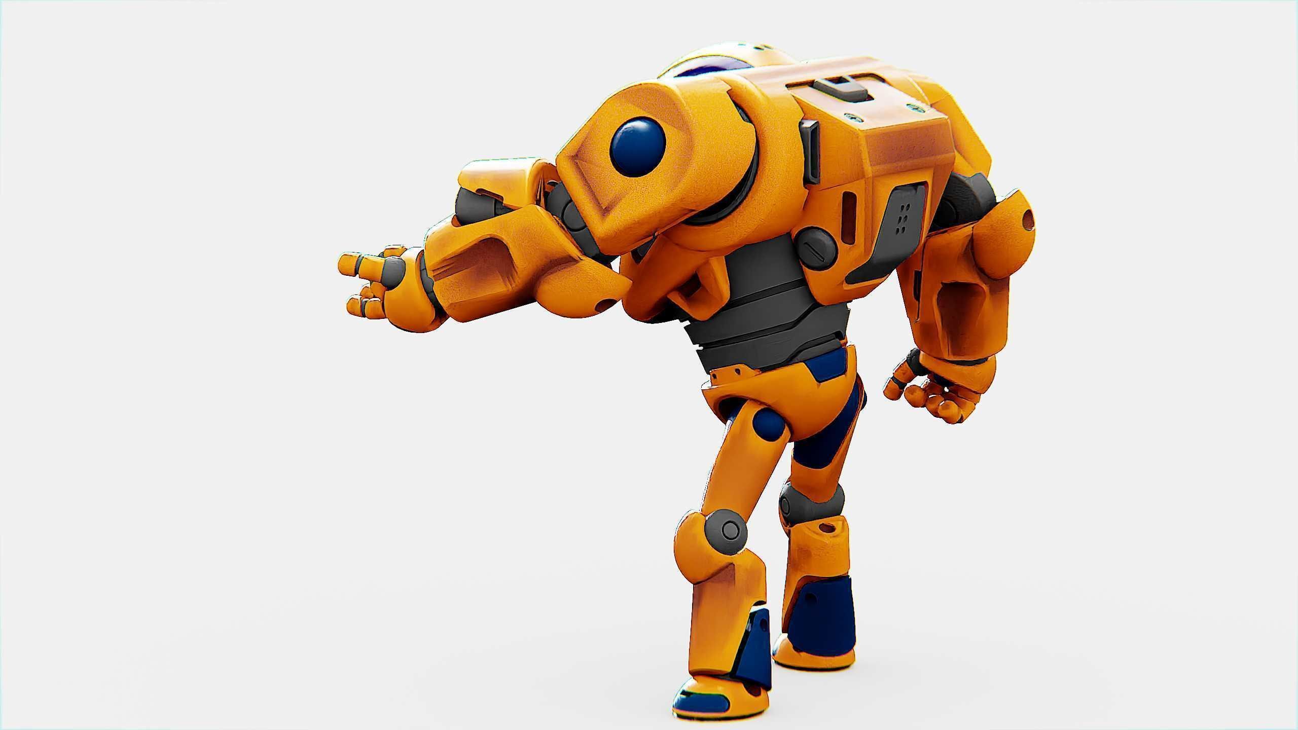 BATTLE DROID MOLLY  Rigged for Unreal Engine - Unity - MIXAMO 3D model_8