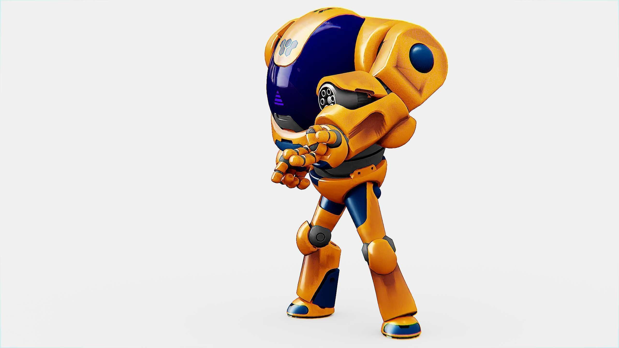 BATTLE DROID MOLLY  Rigged for Unreal Engine - Unity - MIXAMO 3D model_4