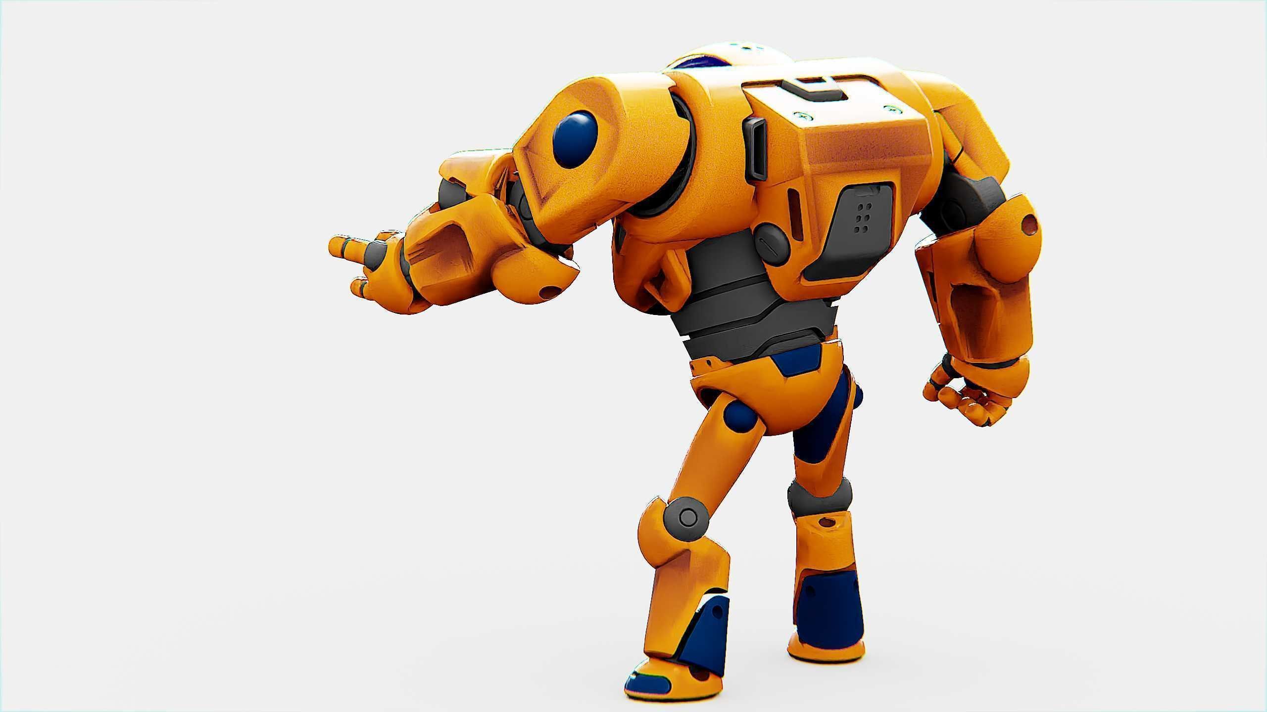 BATTLE DROID MOLLY  Rigged for Unreal Engine - Unity - MIXAMO 3D model_9