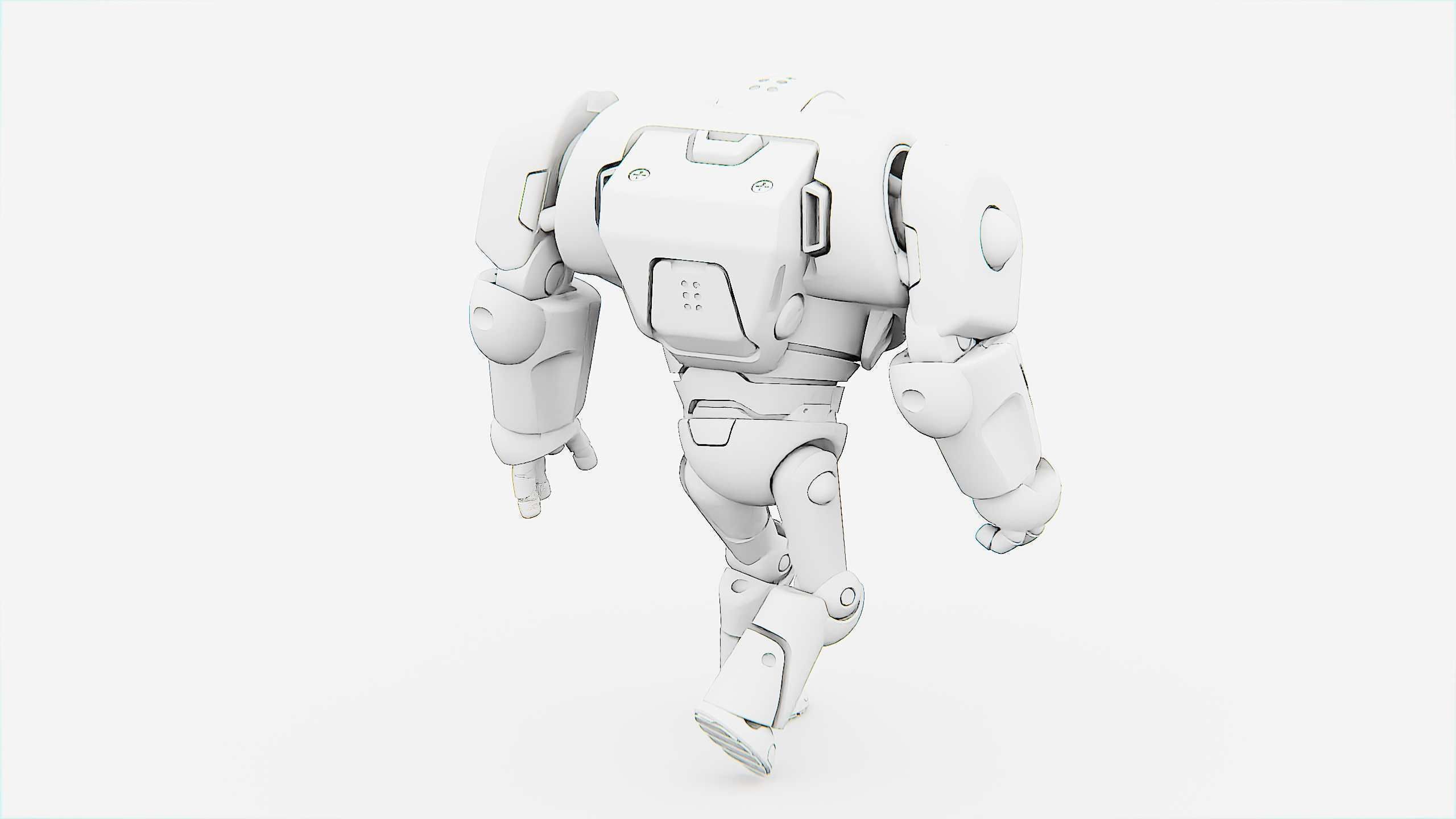 BATTLE DROID MOLLY  Rigged for Unreal Engine - Unity - MIXAMO 3D model_34