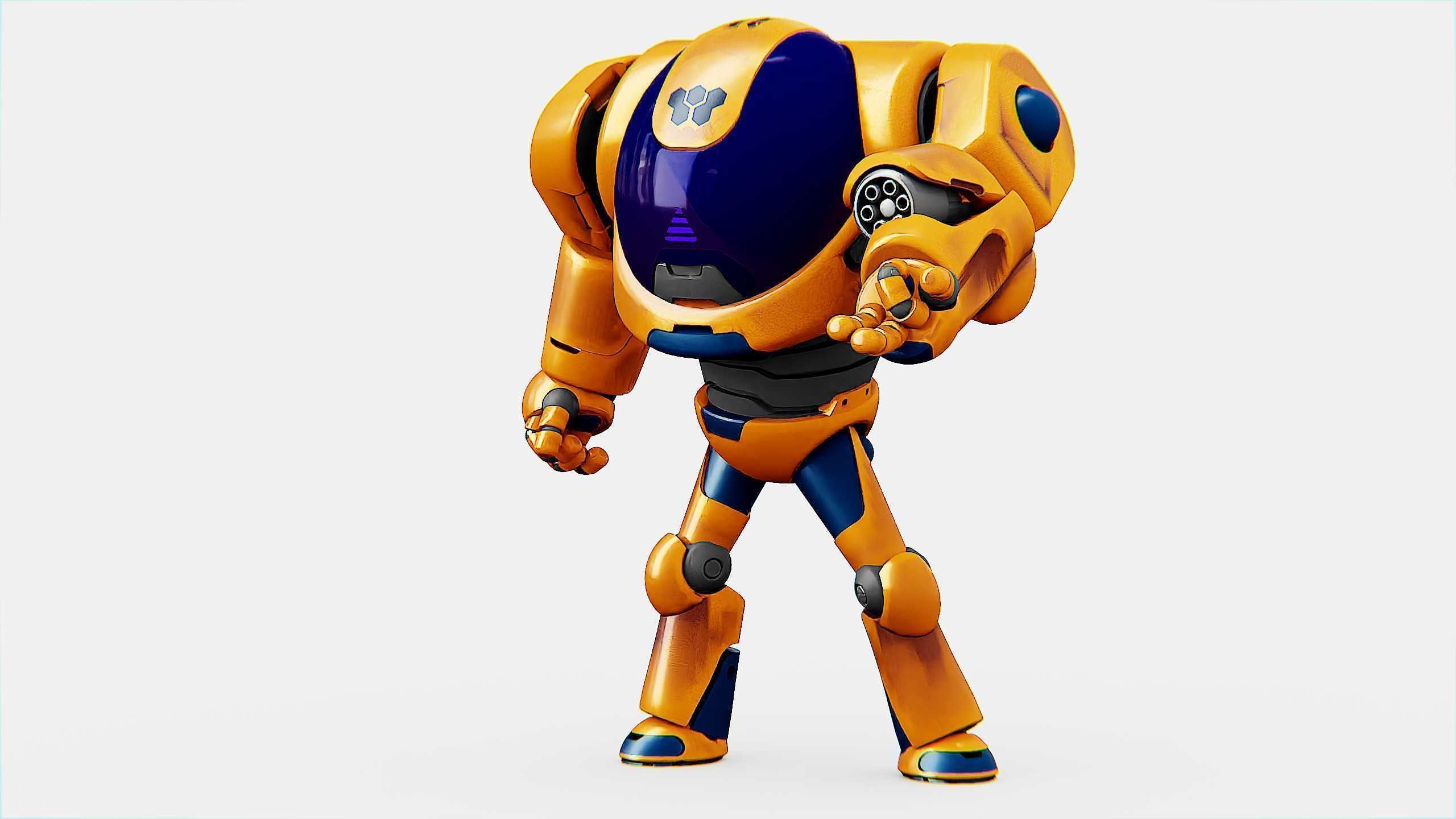 BATTLE DROID MOLLY  Rigged for Unreal Engine - Unity - MIXAMO 3D model_2