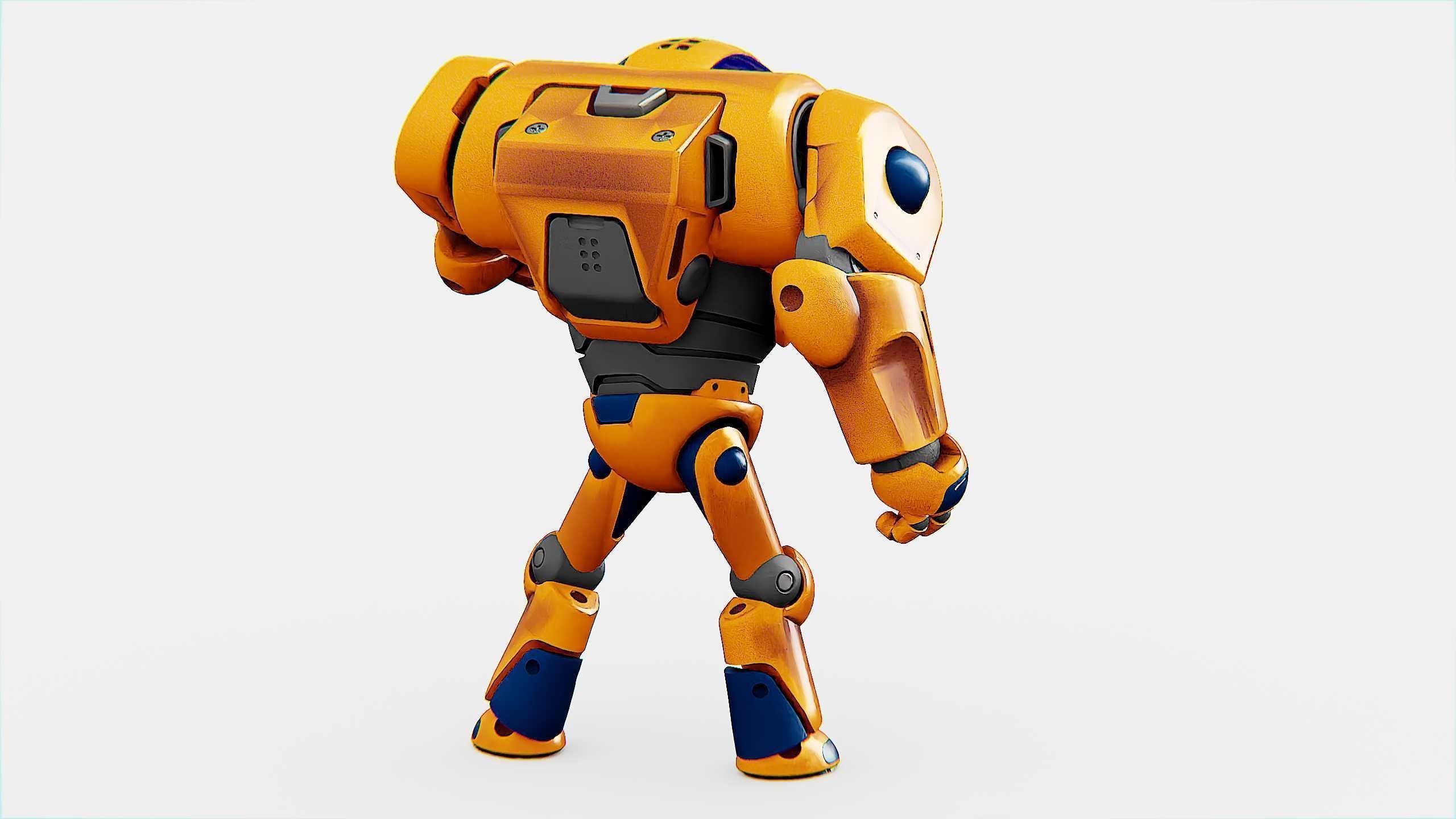 BATTLE DROID MOLLY  Rigged for Unreal Engine - Unity - MIXAMO 3D model_12