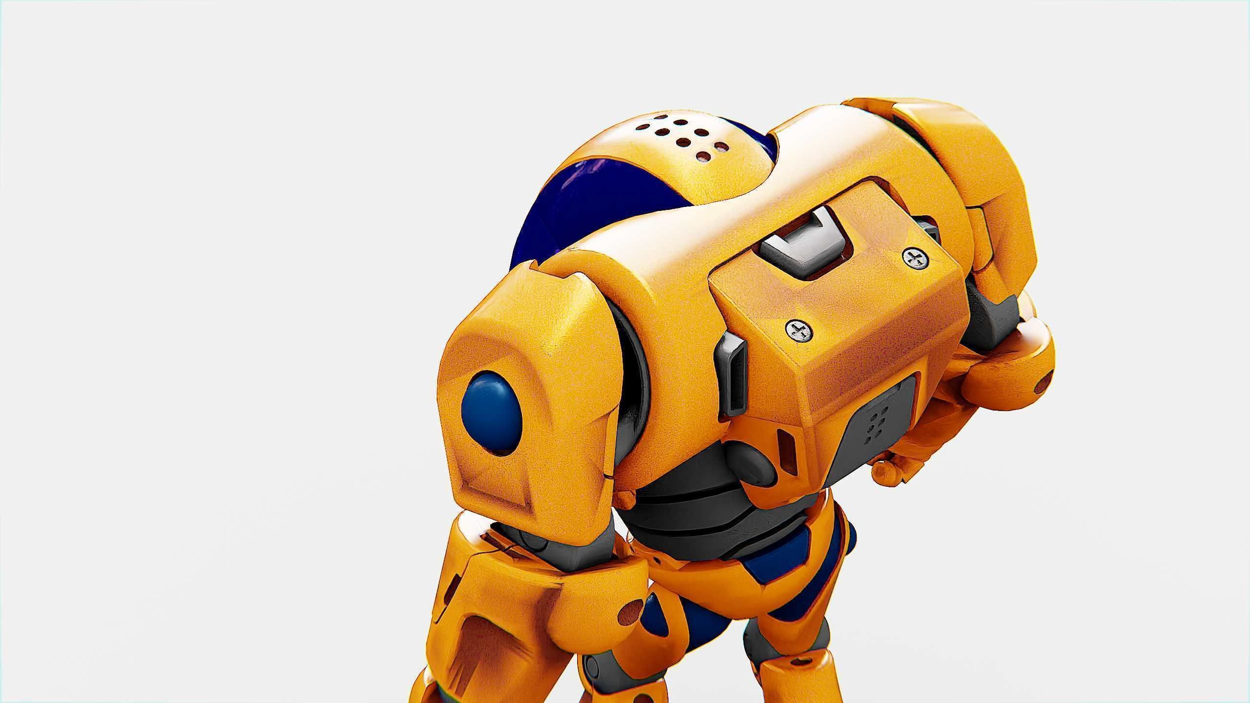 BATTLE DROID MOLLY  Rigged for Unreal Engine - Unity - MIXAMO 3D model_31