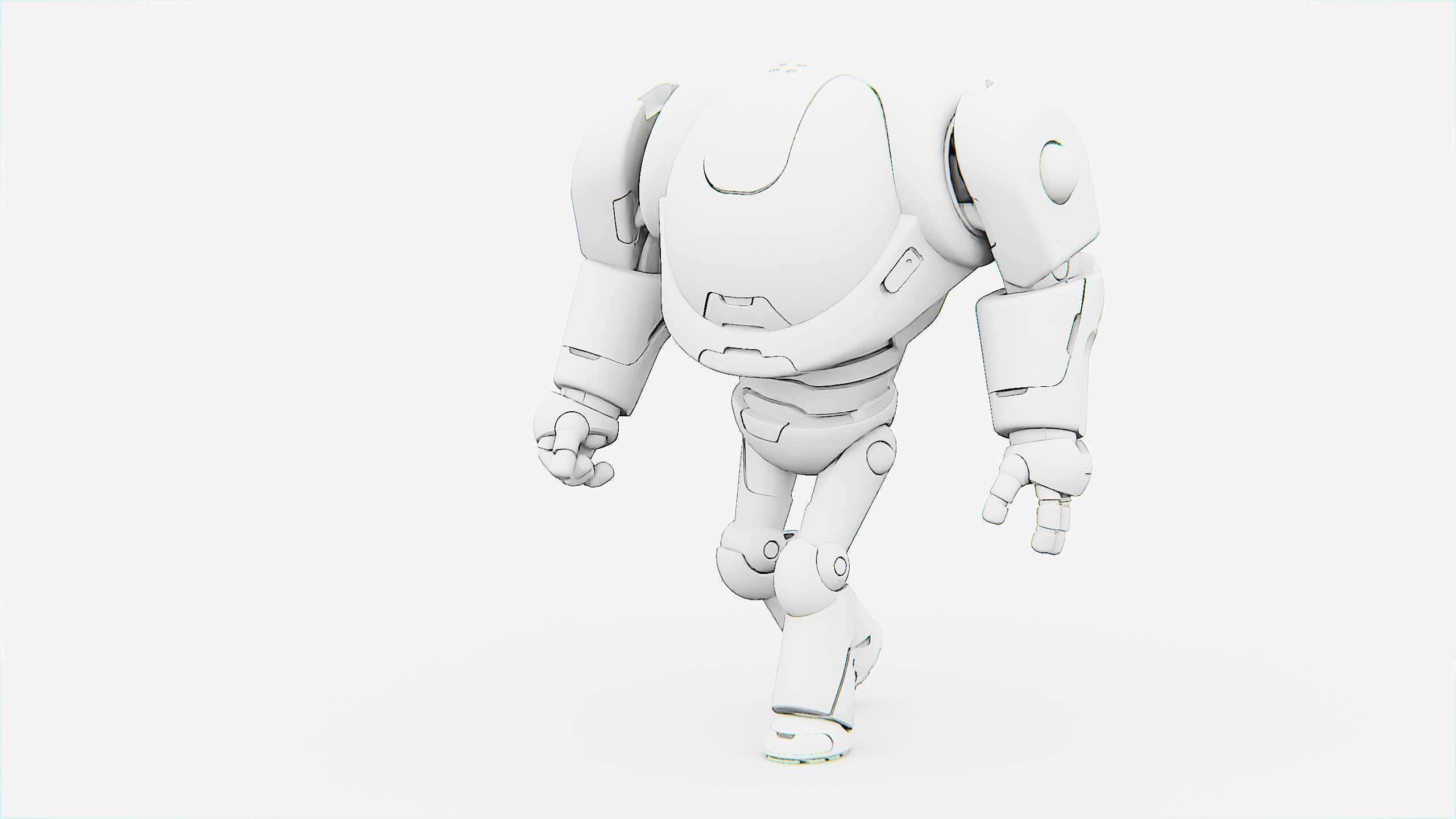 BATTLE DROID MOLLY  Rigged for Unreal Engine - Unity - MIXAMO 3D model_32