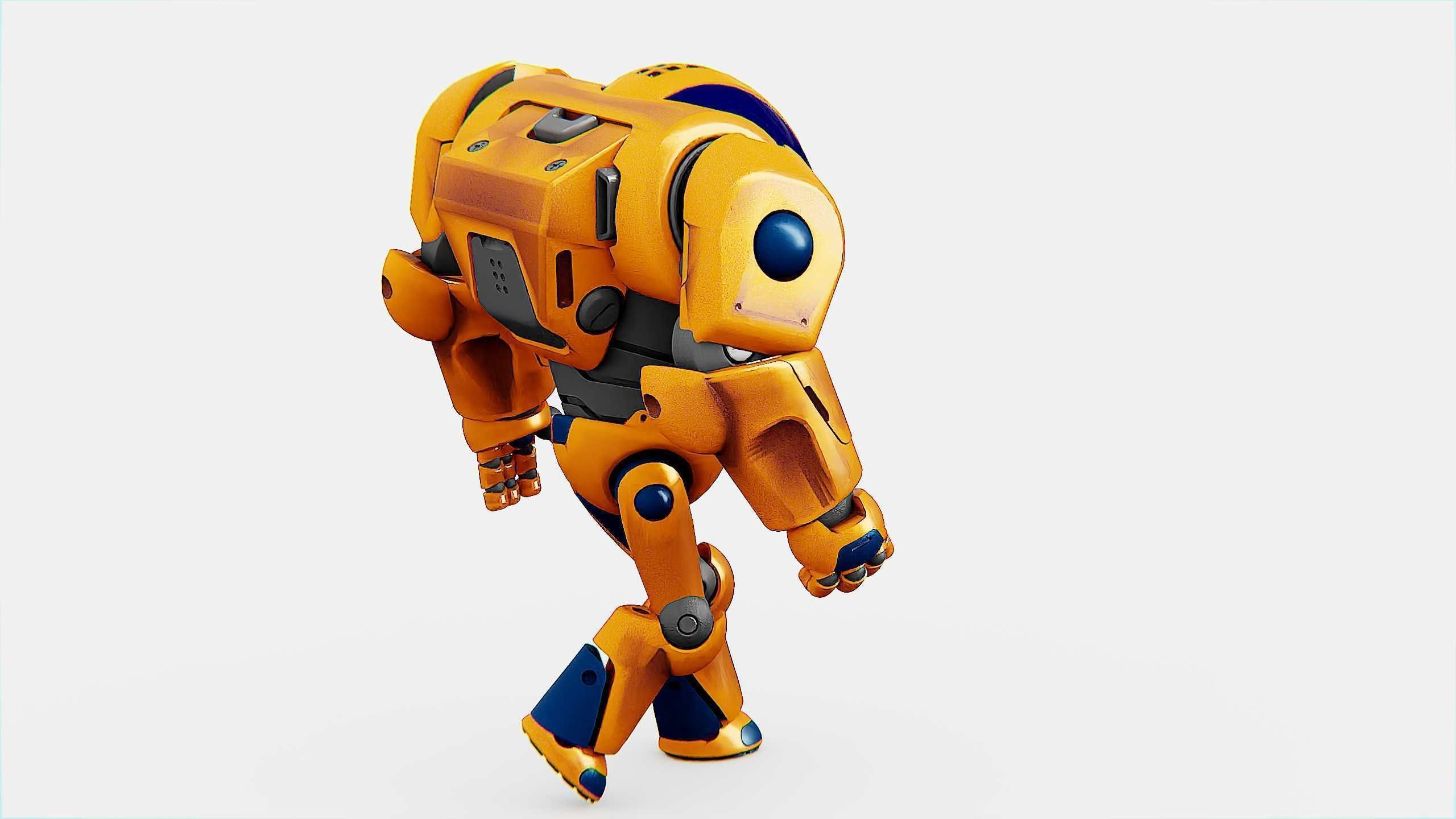 BATTLE DROID MOLLY  Rigged for Unreal Engine - Unity - MIXAMO 3D model_28