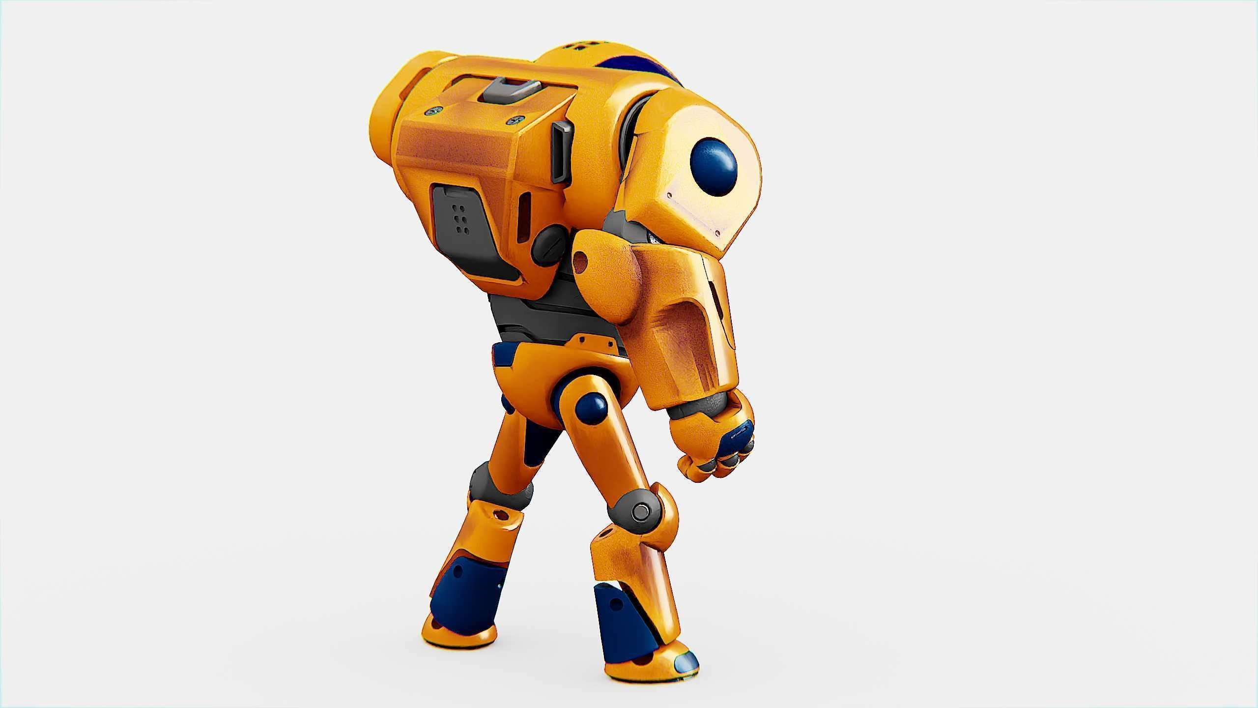 BATTLE DROID MOLLY  Rigged for Unreal Engine - Unity - MIXAMO 3D model_13