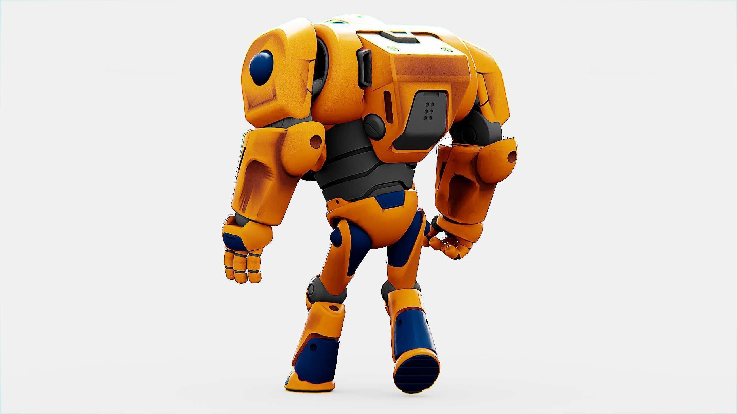 BATTLE DROID MOLLY  Rigged for Unreal Engine - Unity - MIXAMO 3D model_26