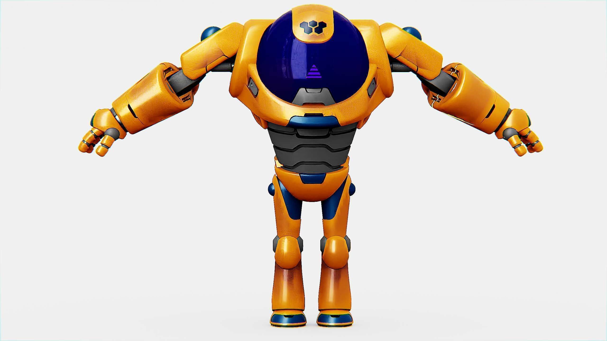 BATTLE DROID MOLLY  Rigged for Unreal Engine - Unity - MIXAMO 3D model_20