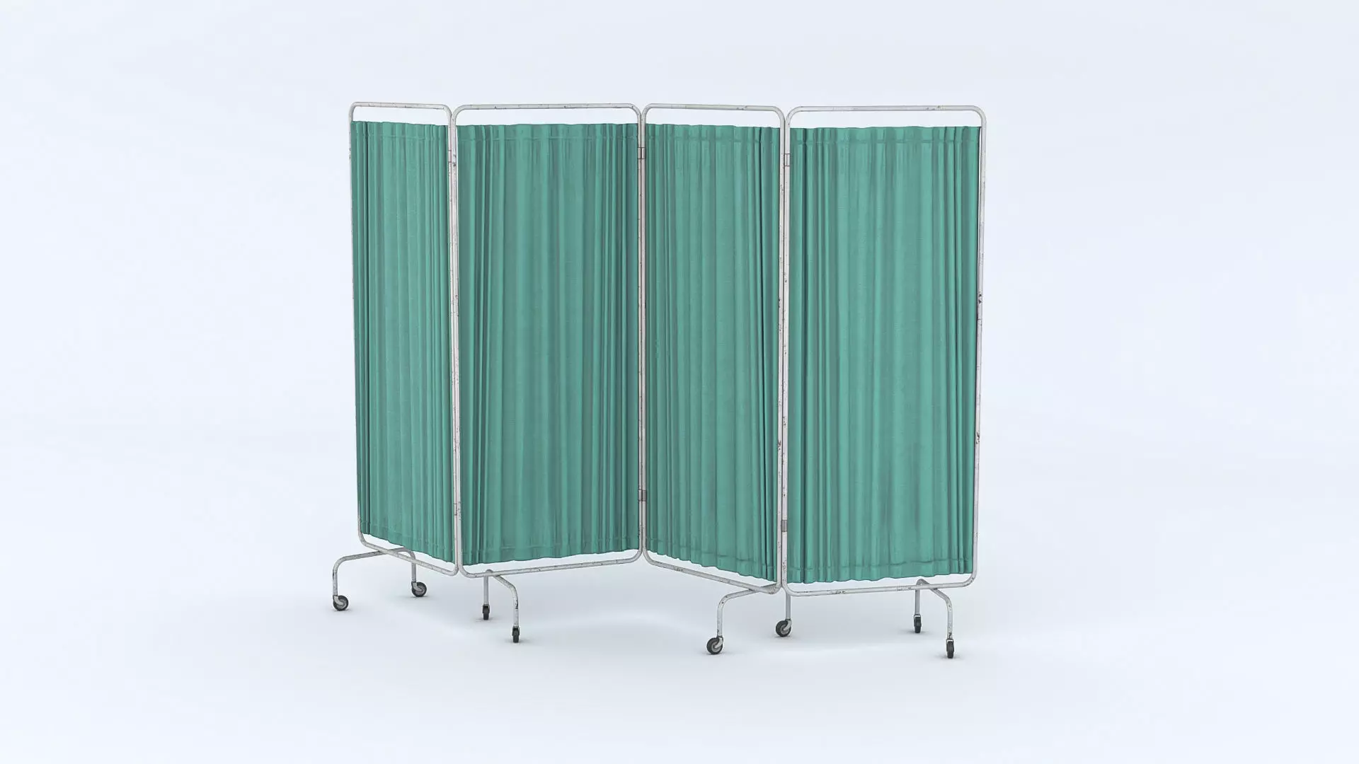 Hospital Folding Screen Low-poly 3D model_0