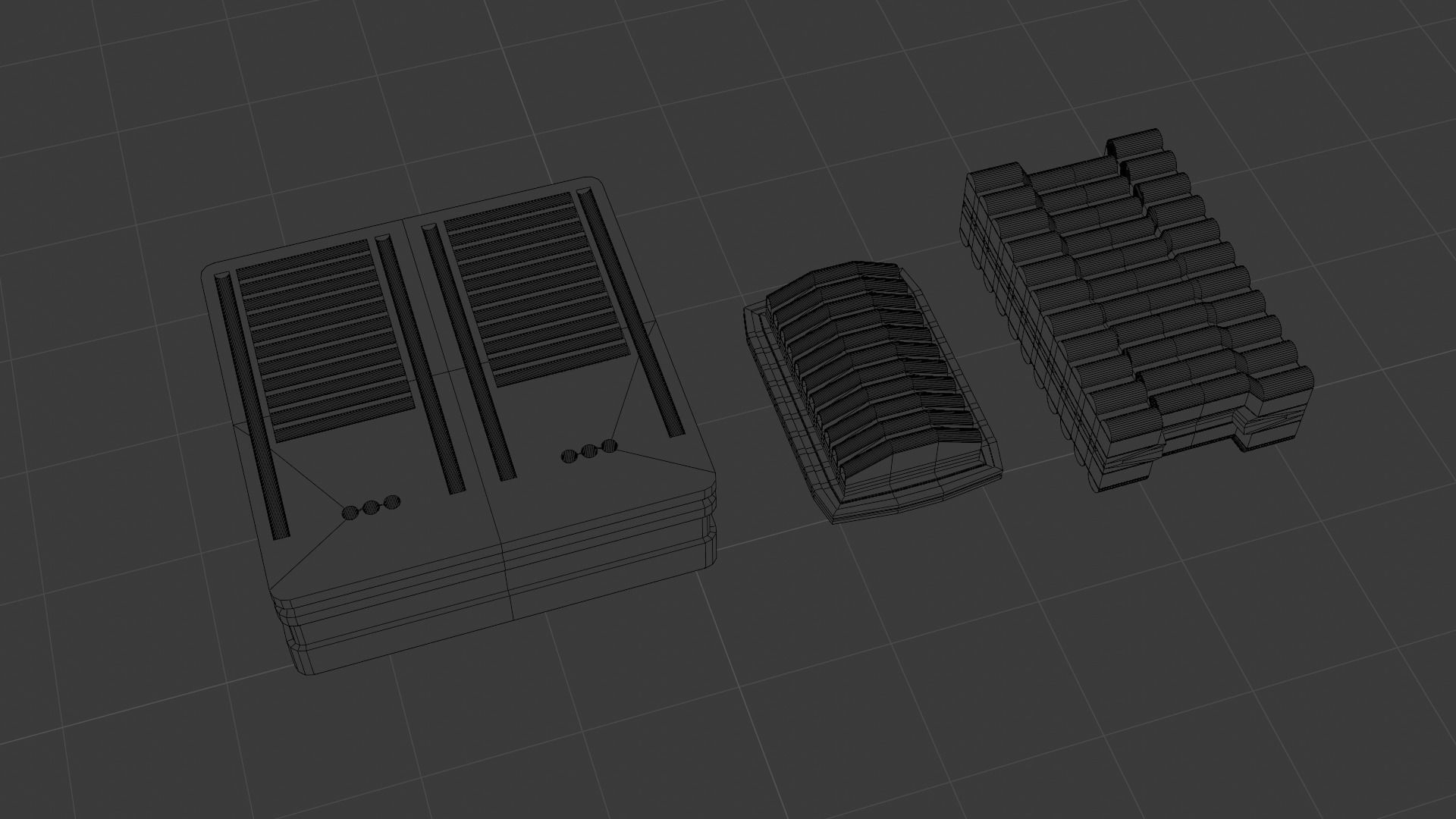 Mechanical pack - 36 Main Parts Low-poly 3D model_23