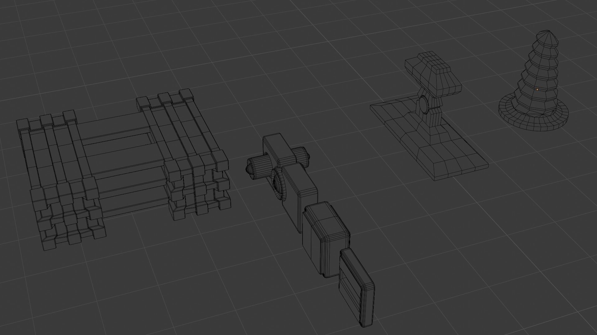 Mechanical pack - 36 Main Parts Low-poly 3D model_20