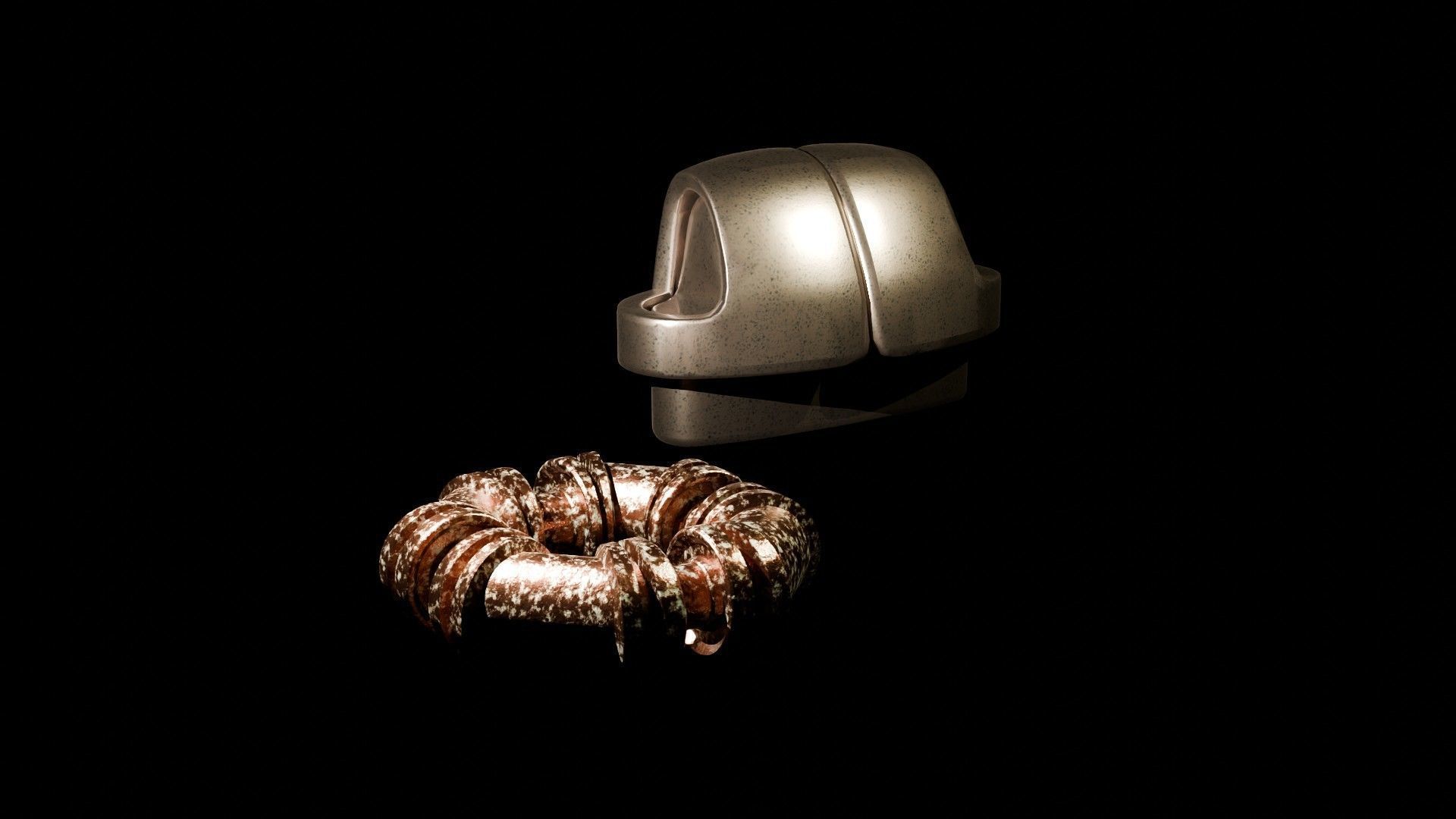 Mechanical pack - 36 Main Parts Low-poly 3D model_15