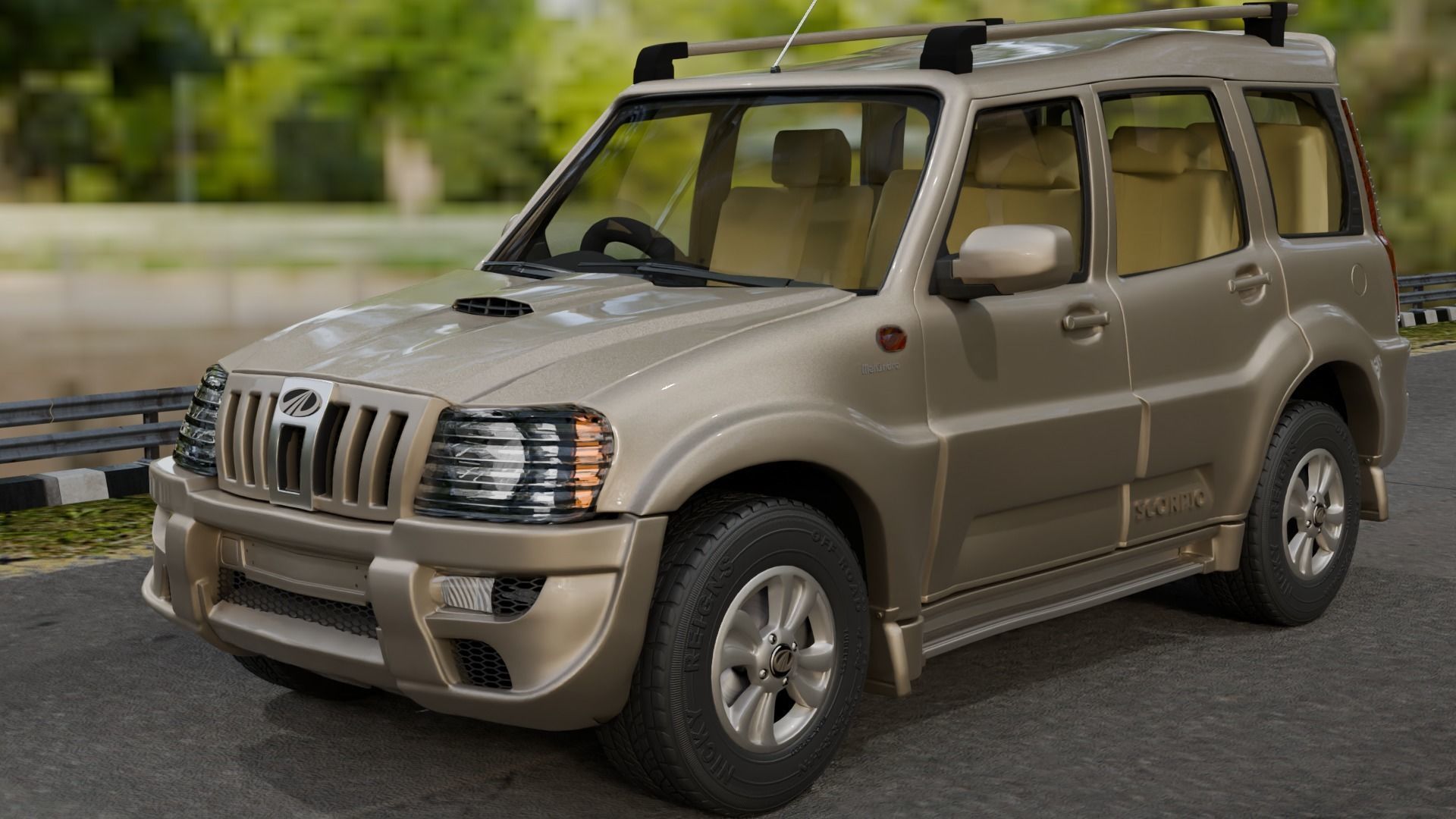 Mahindra Scorpio SUV  3D model_3