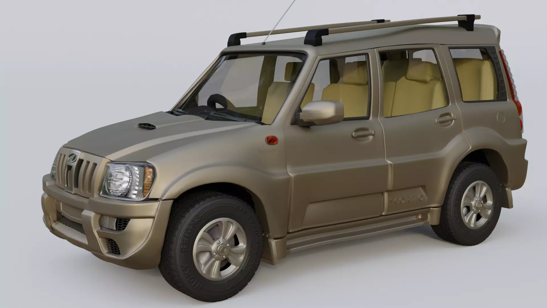Mahindra Scorpio SUV  3D model_0