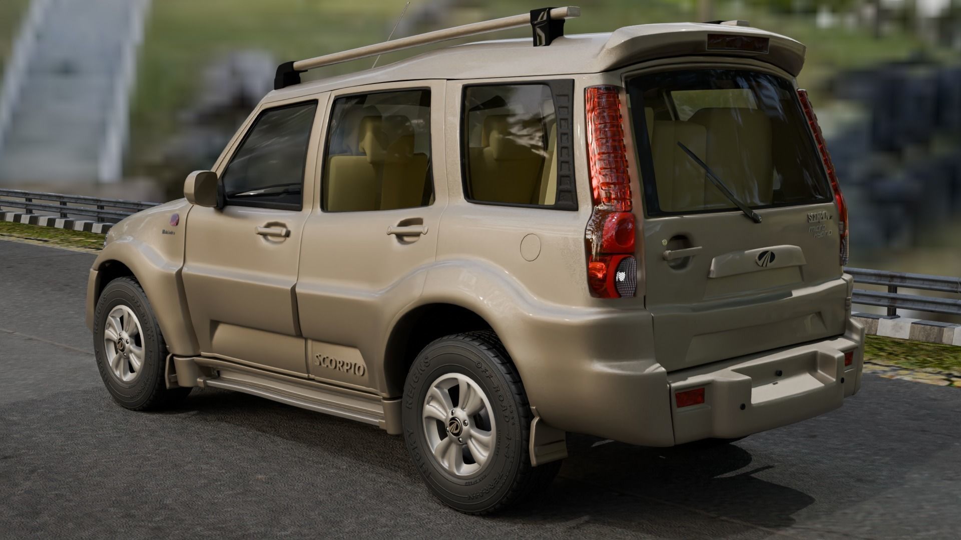 Mahindra Scorpio SUV  3D model_4