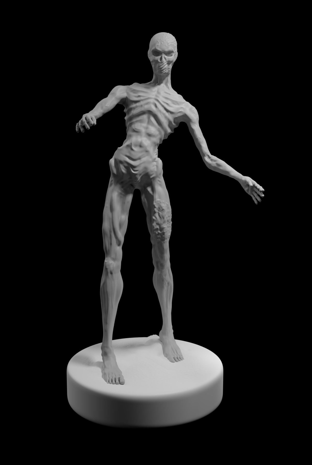 Zombie 3D printable model 3D print model_1