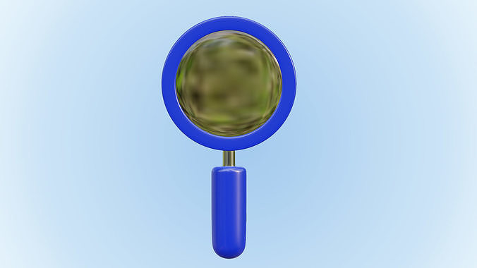 Cartoon Magnifying Glass Free 3D model