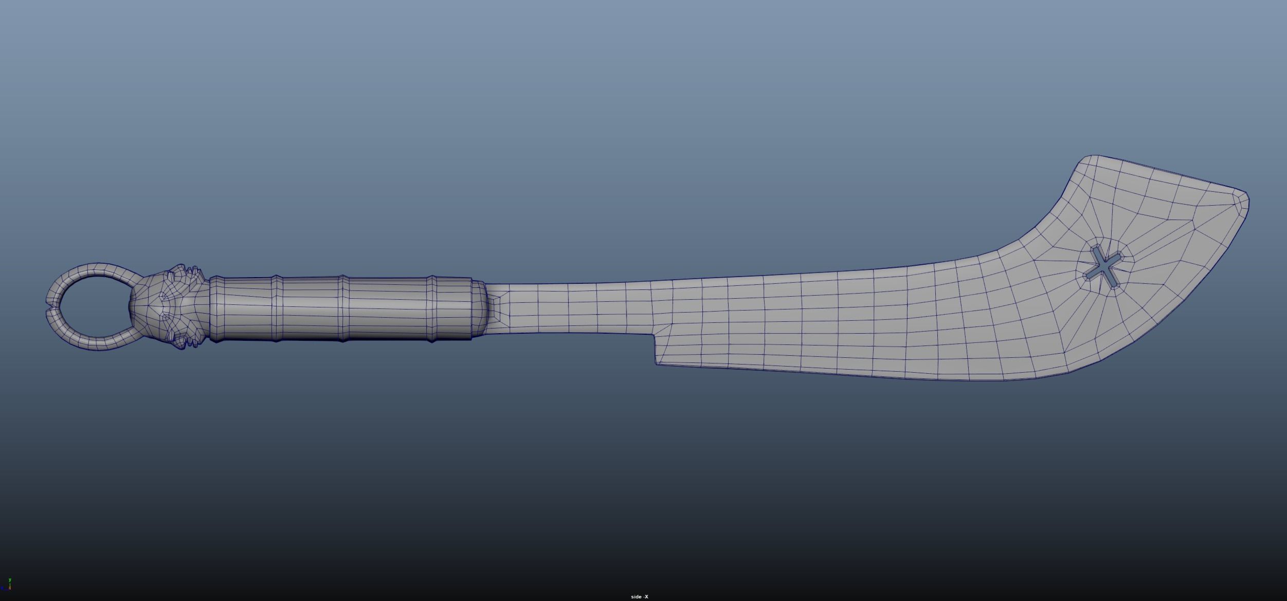 African Sword Low-poly 3D model_22