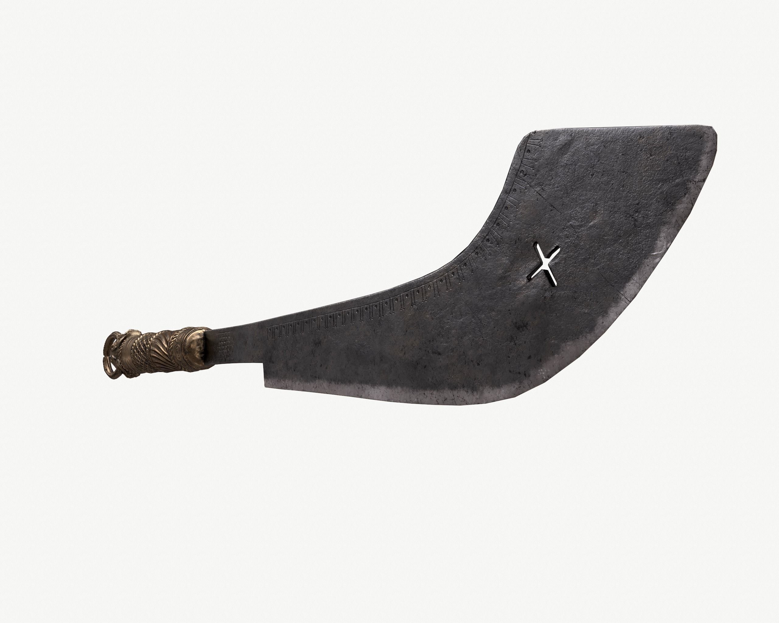 African Sword Low-poly 3D model_3