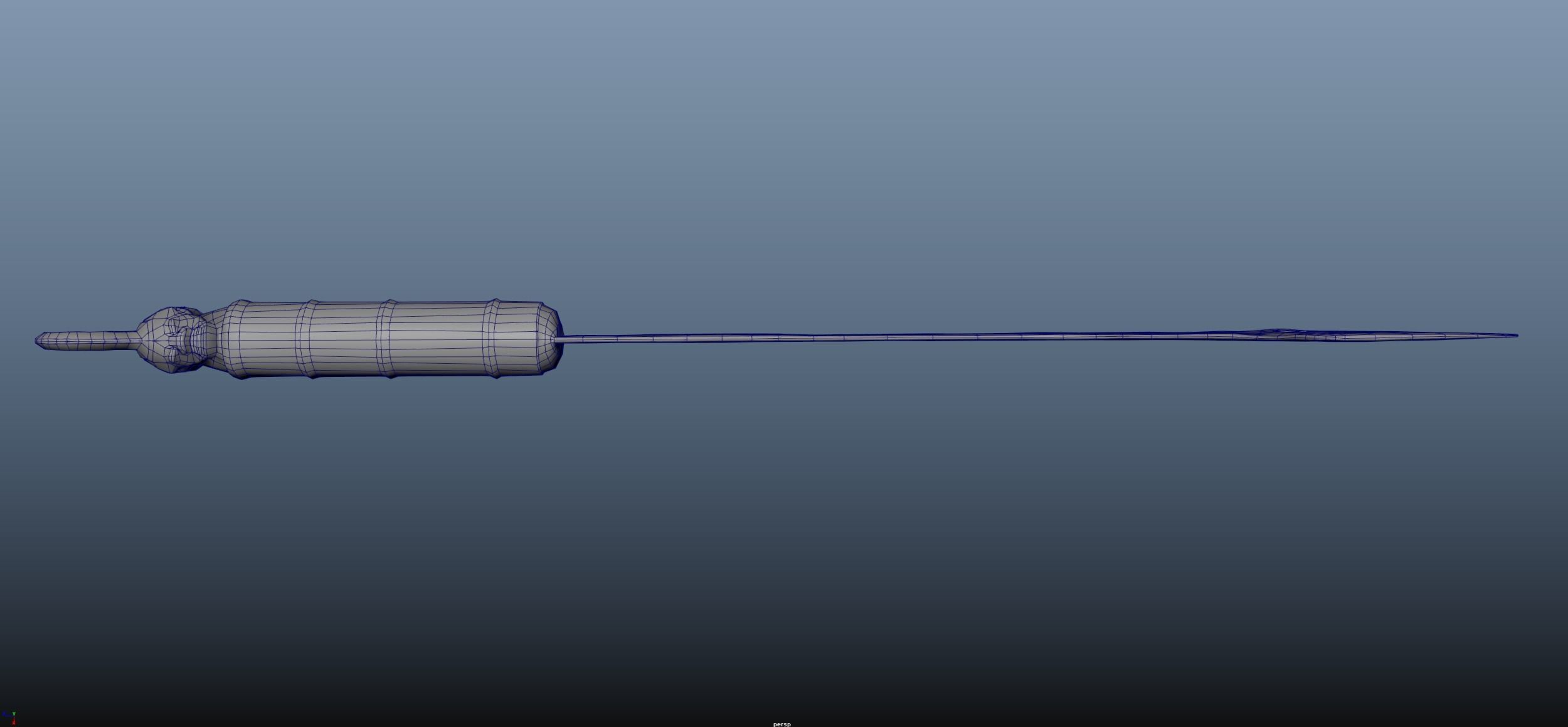 African Sword Low-poly 3D model_25