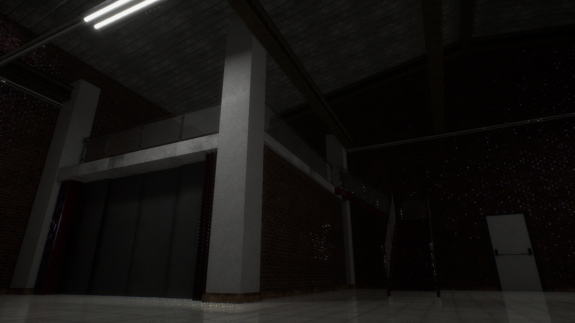 Garage Warehouse - Unreal Engine Project Low-poly 3D model_7