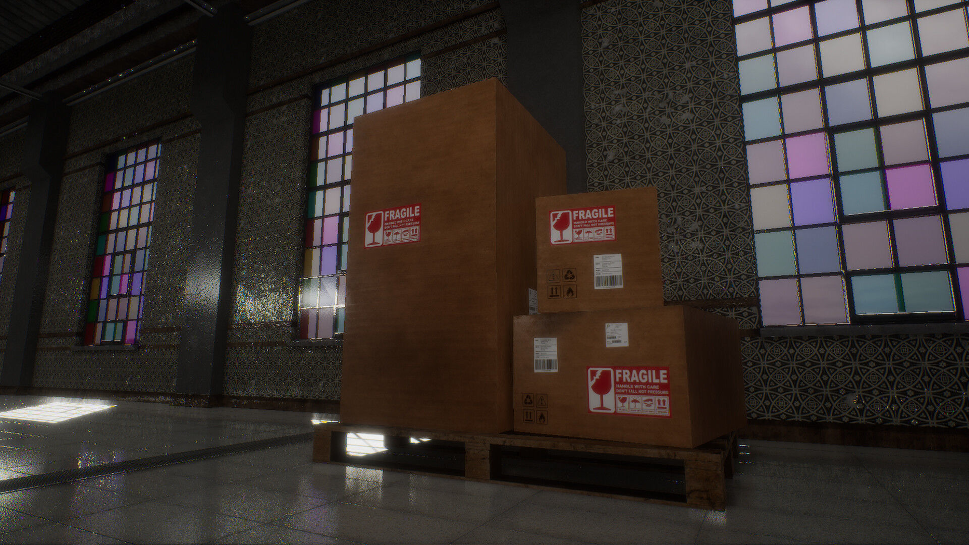 Garage Warehouse - Unreal Engine Project Low-poly 3D model_4