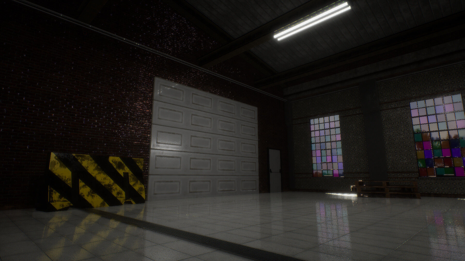 Garage Warehouse - Unreal Engine Project Low-poly 3D model_8