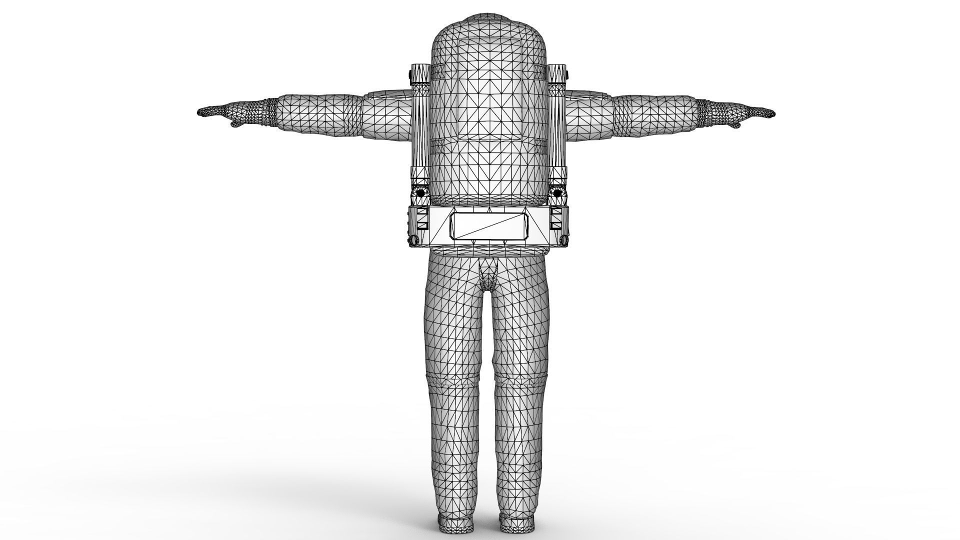 Astronaut in Space Suit 3D model_14