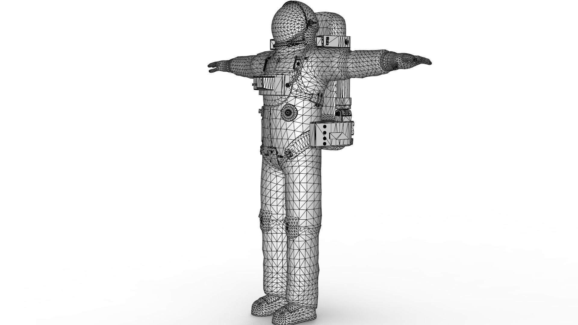Astronaut in Space Suit 3D model_11