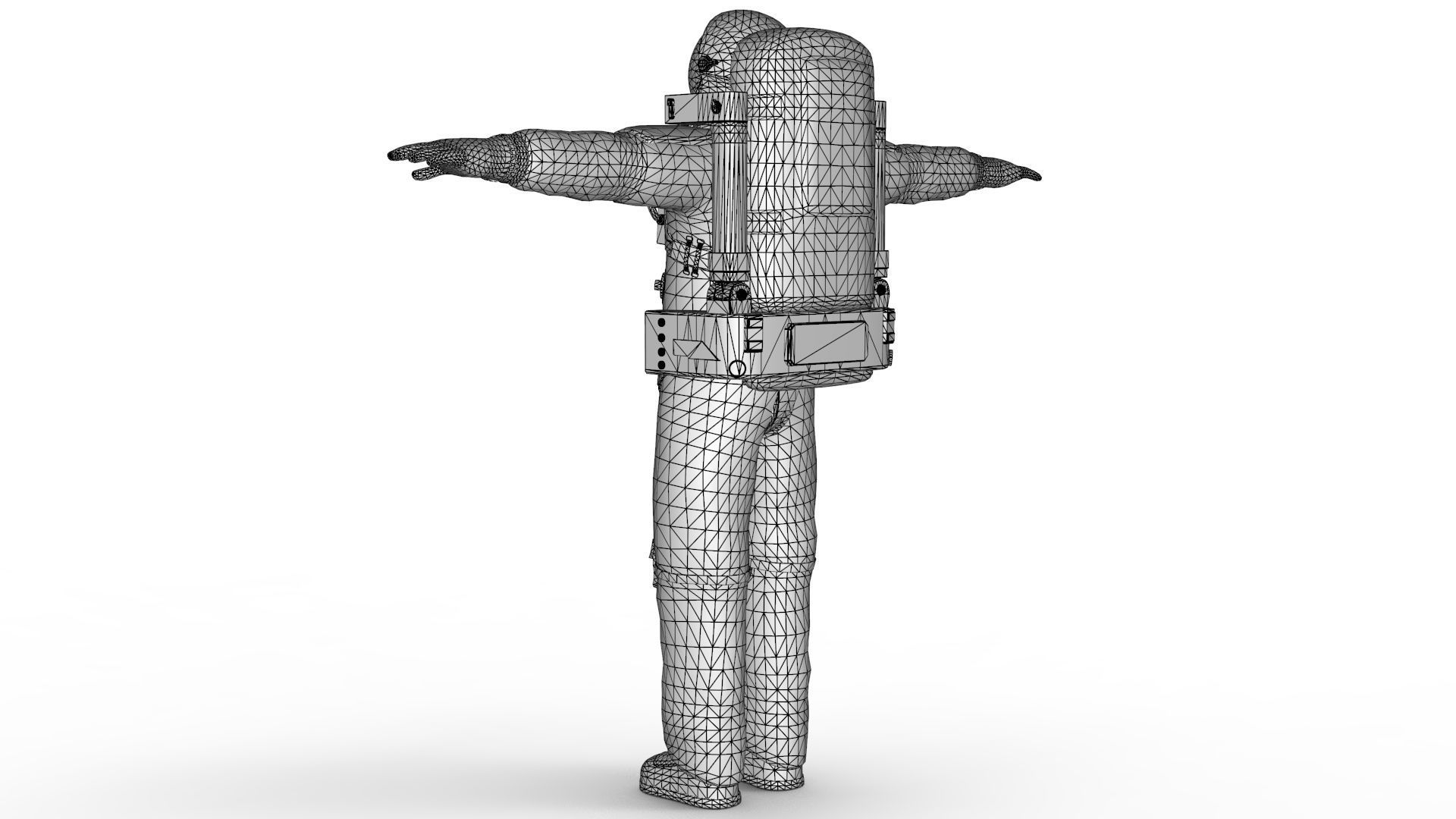 Astronaut in Space Suit 3D model_13