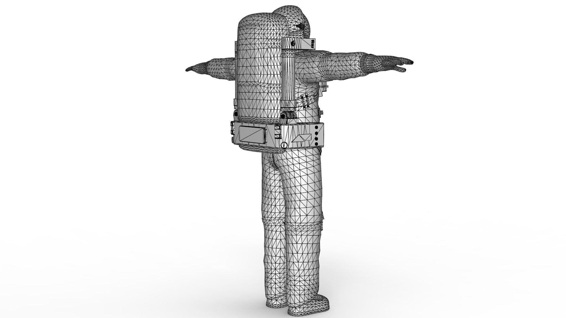 Astronaut in Space Suit 3D model_15