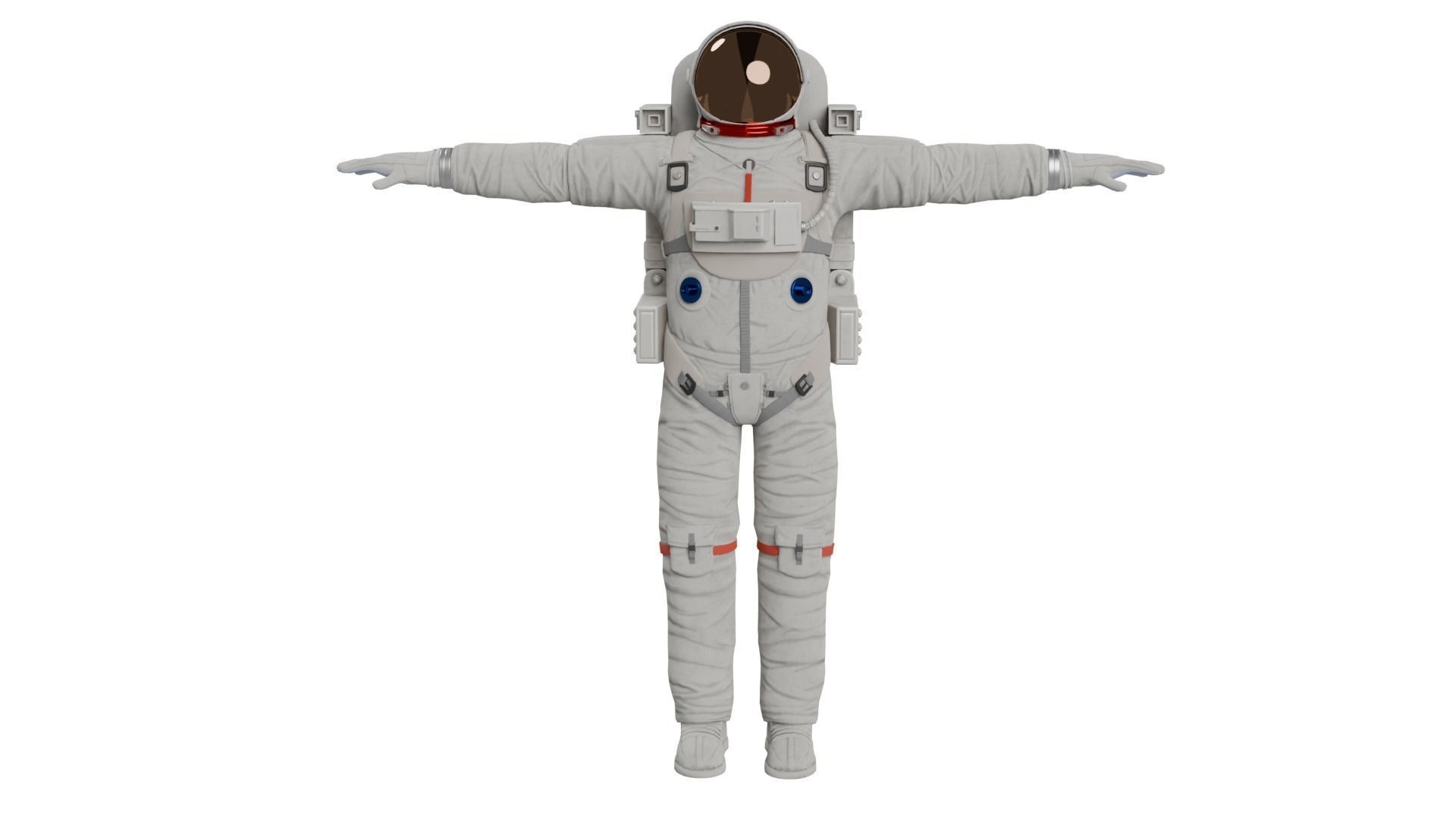 Astronaut in Space Suit 3D model_1