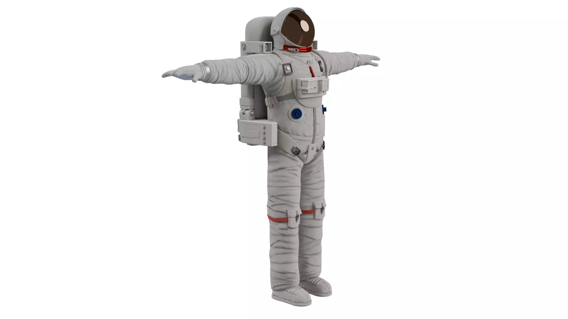 Astronaut in Space Suit 3D model_0