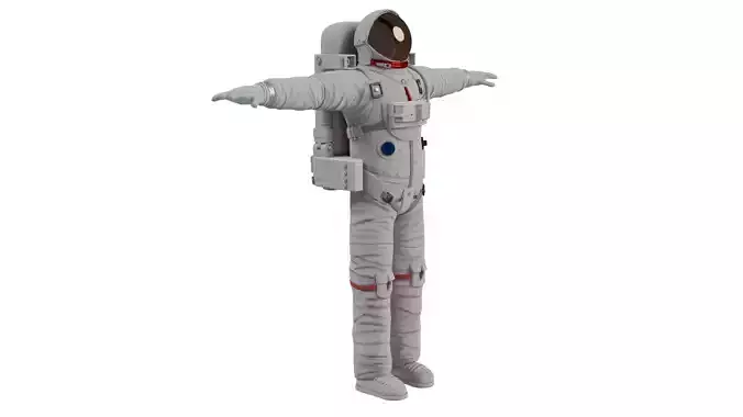 Astronaut in Space Suit 3D model