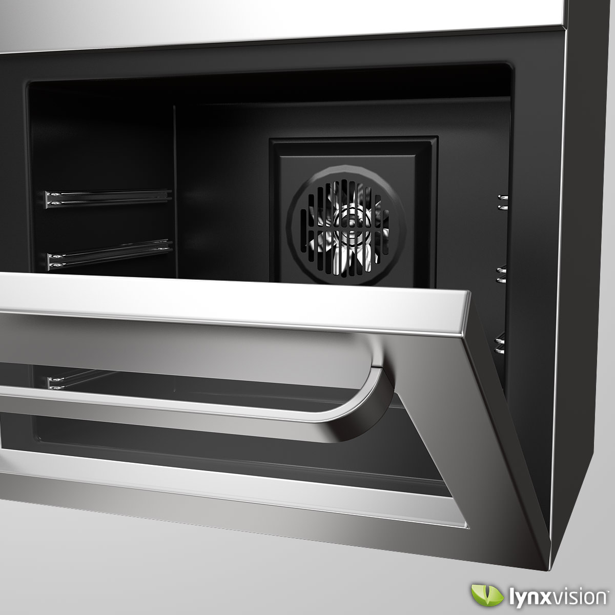 Zanussi Electric Double Oven 3D model_2