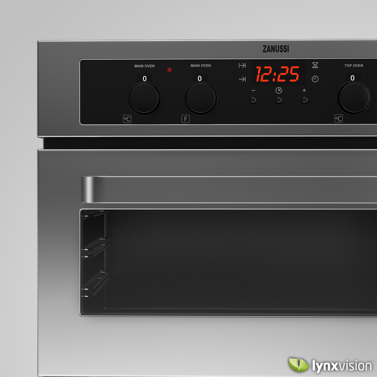 Zanussi Electric Double Oven 3D model_1