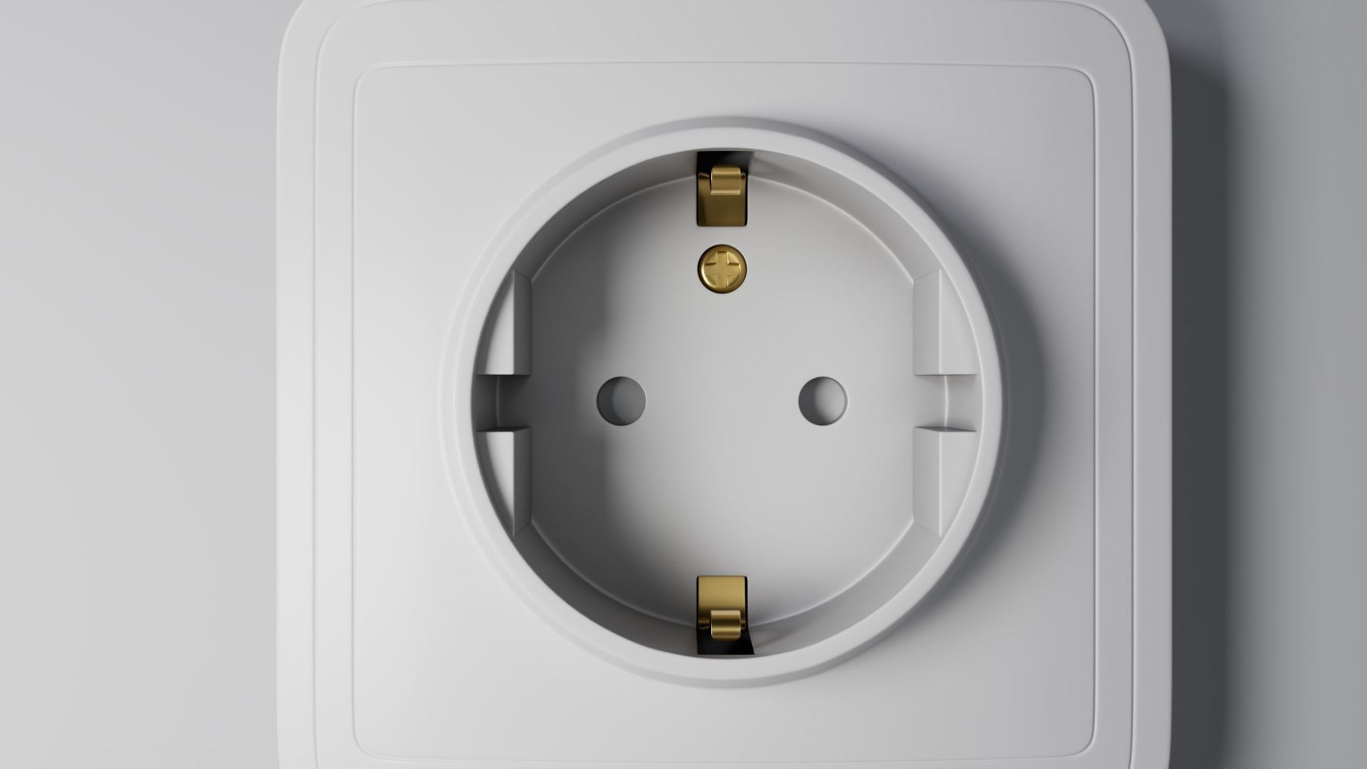 SET of  3 outlet and BONUS PLUG with rigged cabel 3D model_34