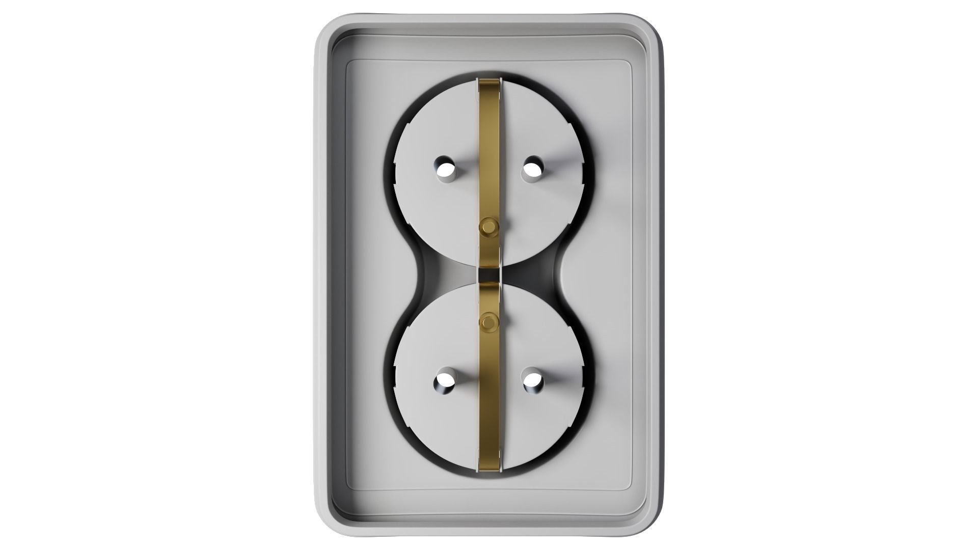 SET of  3 outlet and BONUS PLUG with rigged cabel 3D model_27