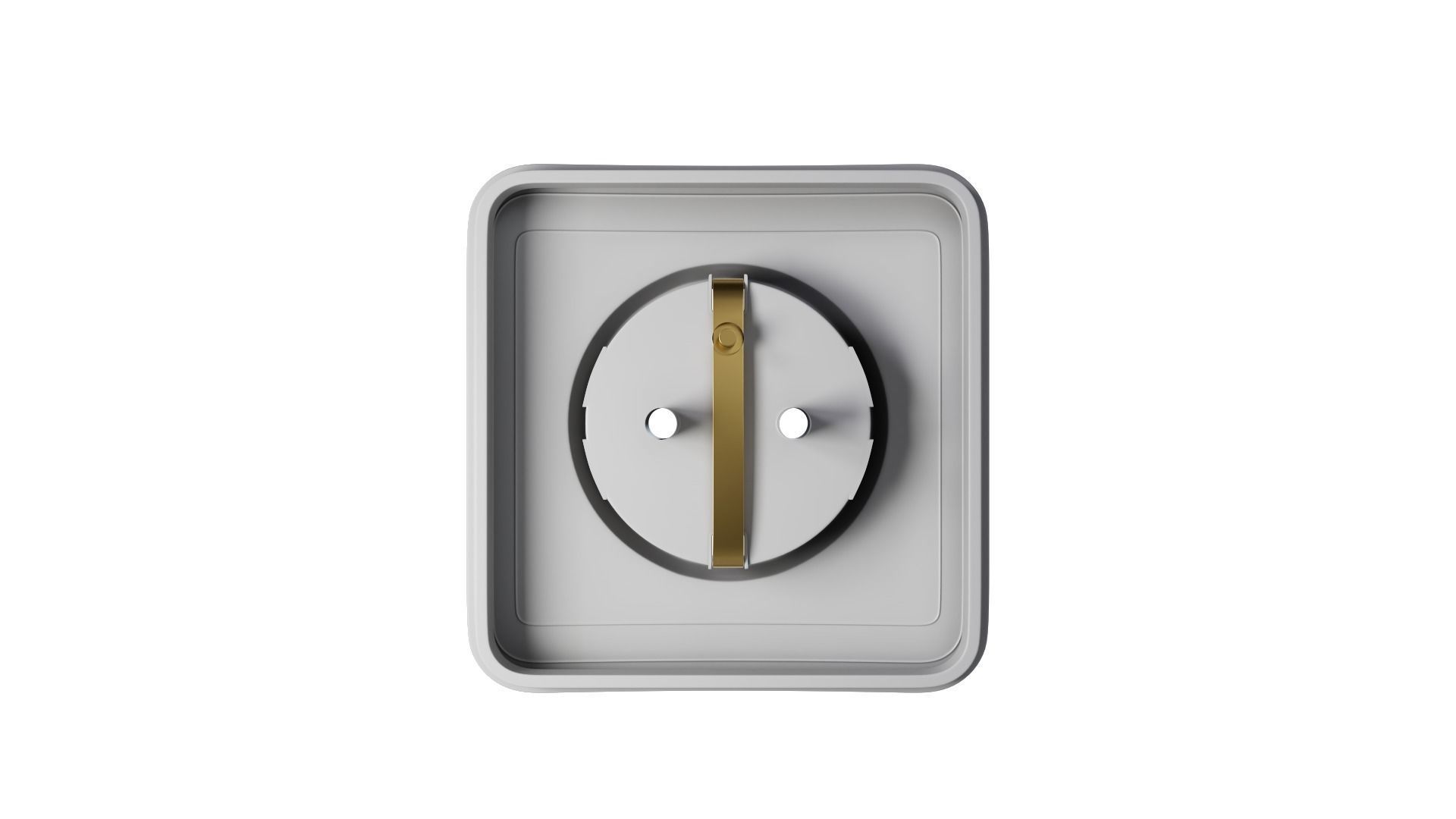SET of  3 outlet and BONUS PLUG with rigged cabel 3D model_38