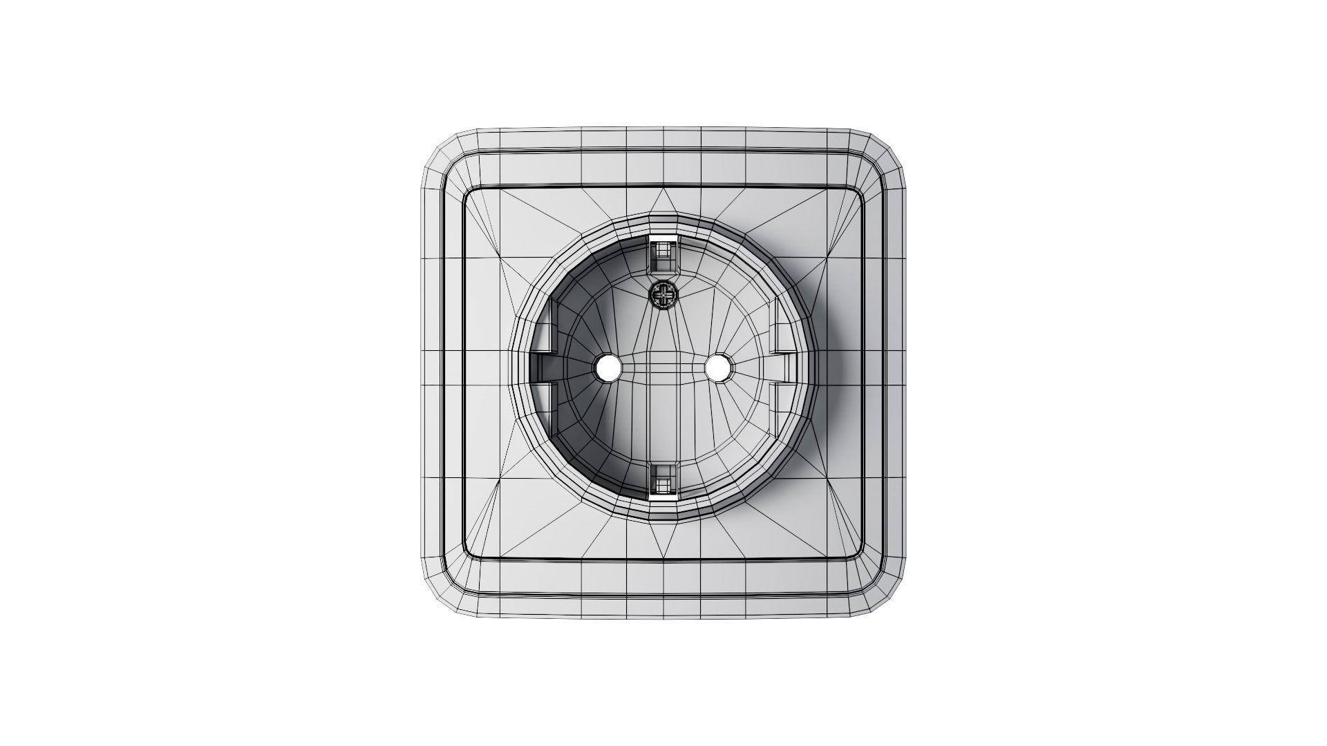 SET of  3 outlet and BONUS PLUG with rigged cabel 3D model_39