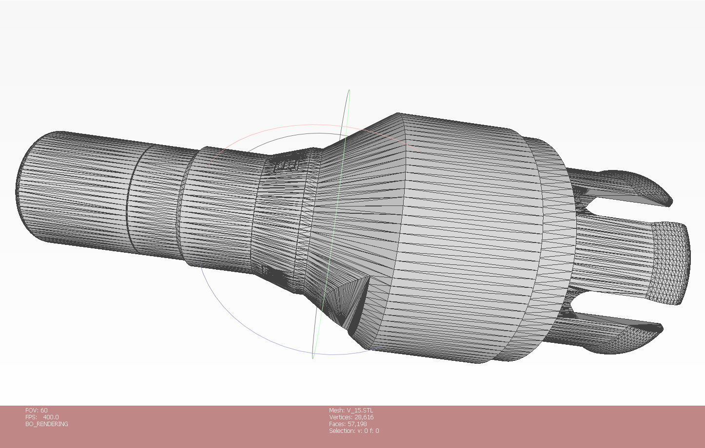 Artillery cumulative antitank projectile of 122mm Stand model 3D model_11