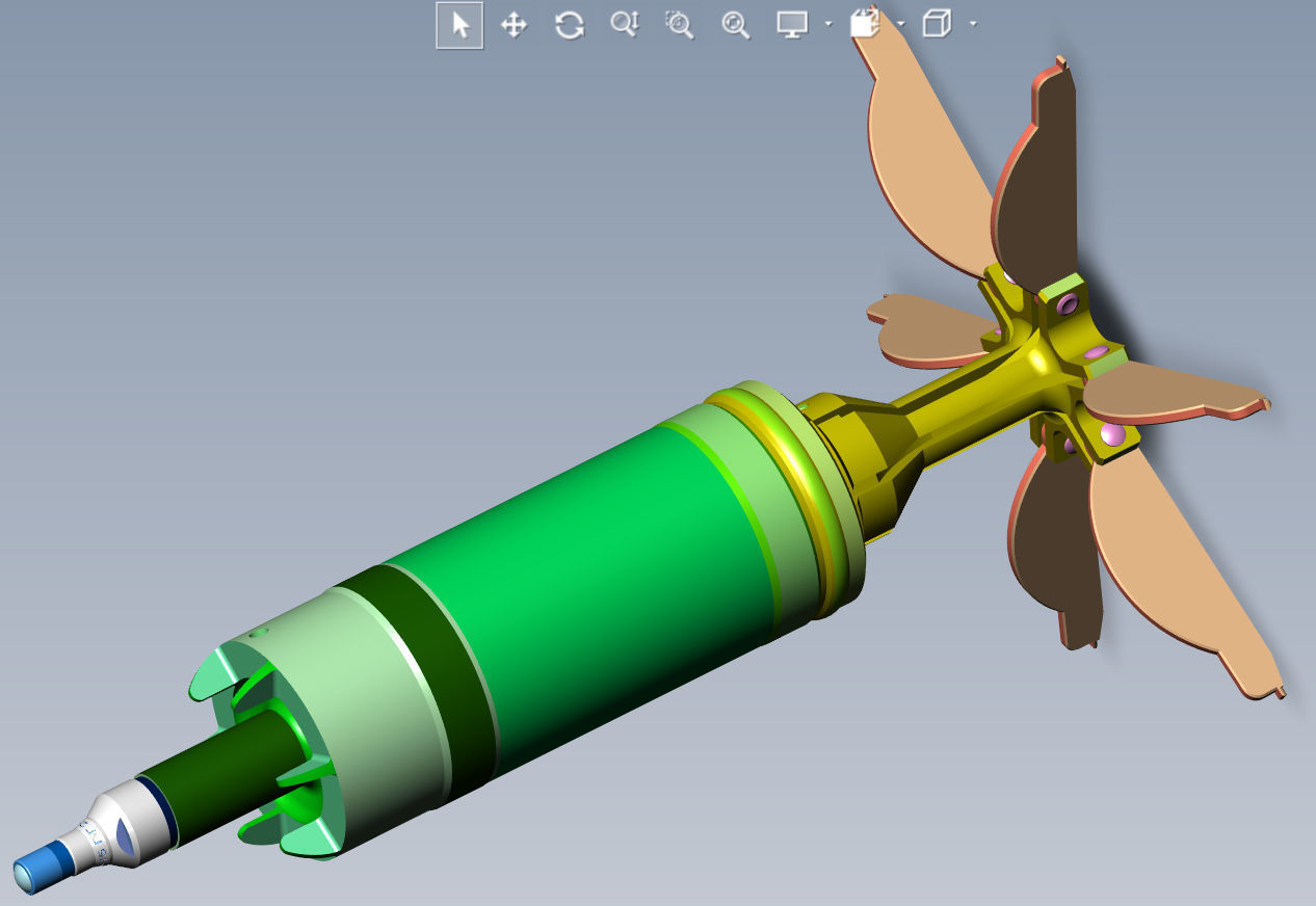 Artillery cumulative antitank projectile of 122mm Stand model 3D model_3