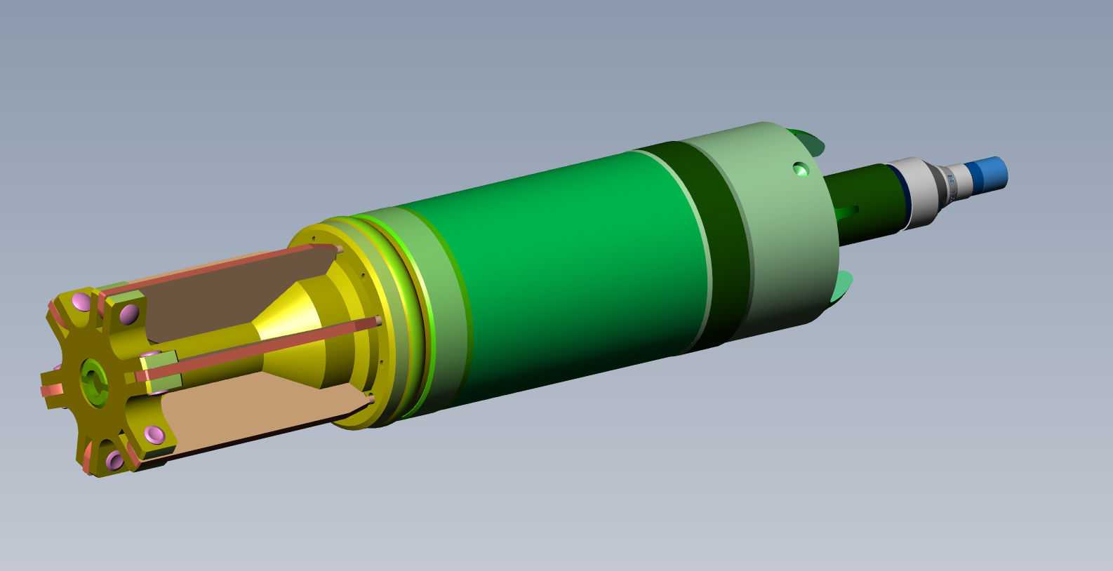 Artillery cumulative antitank projectile of 122mm Stand model 3D model_4
