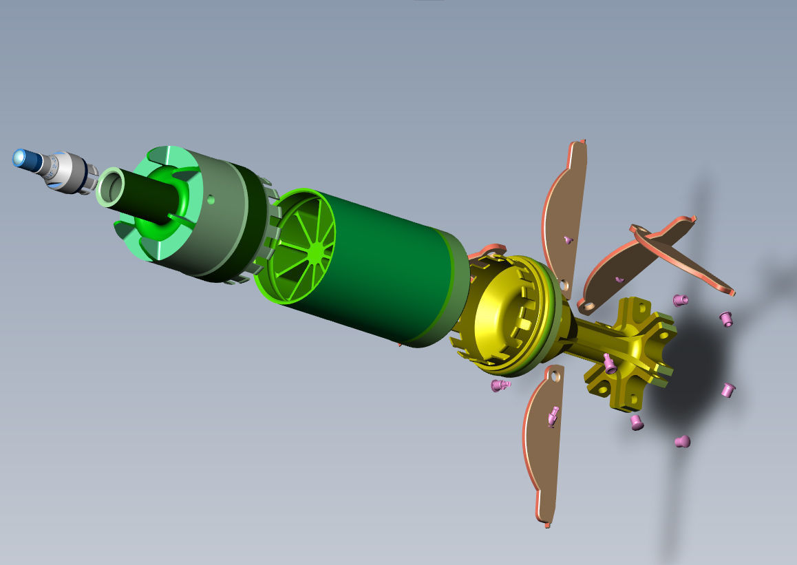 Artillery cumulative antitank projectile of 122mm Stand model 3D model_5
