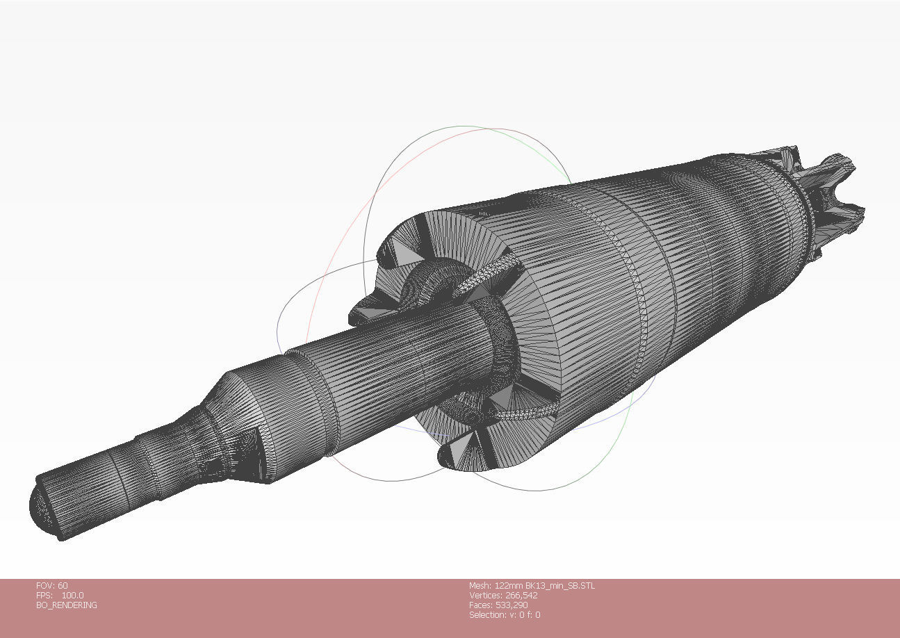 Artillery cumulative antitank projectile of 122mm Stand model 3D model_10