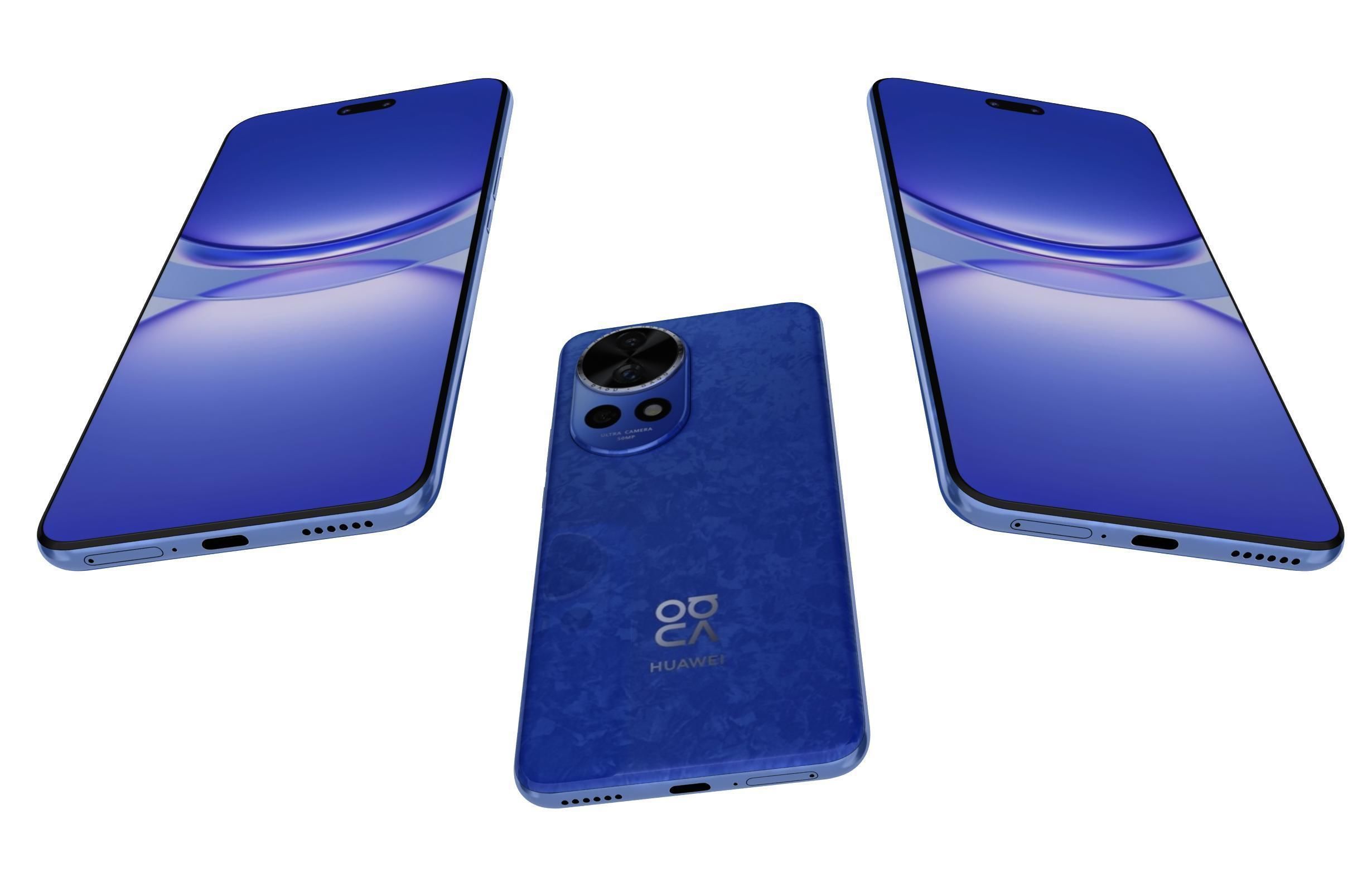 Huawei Nova 12 Pro Blue 3D model_2